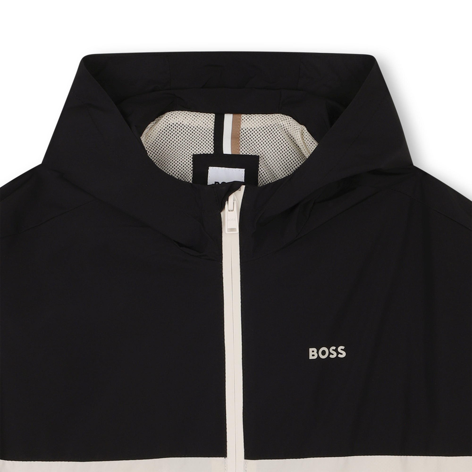 Two-tone hooded windbreaker BOSS for BOY