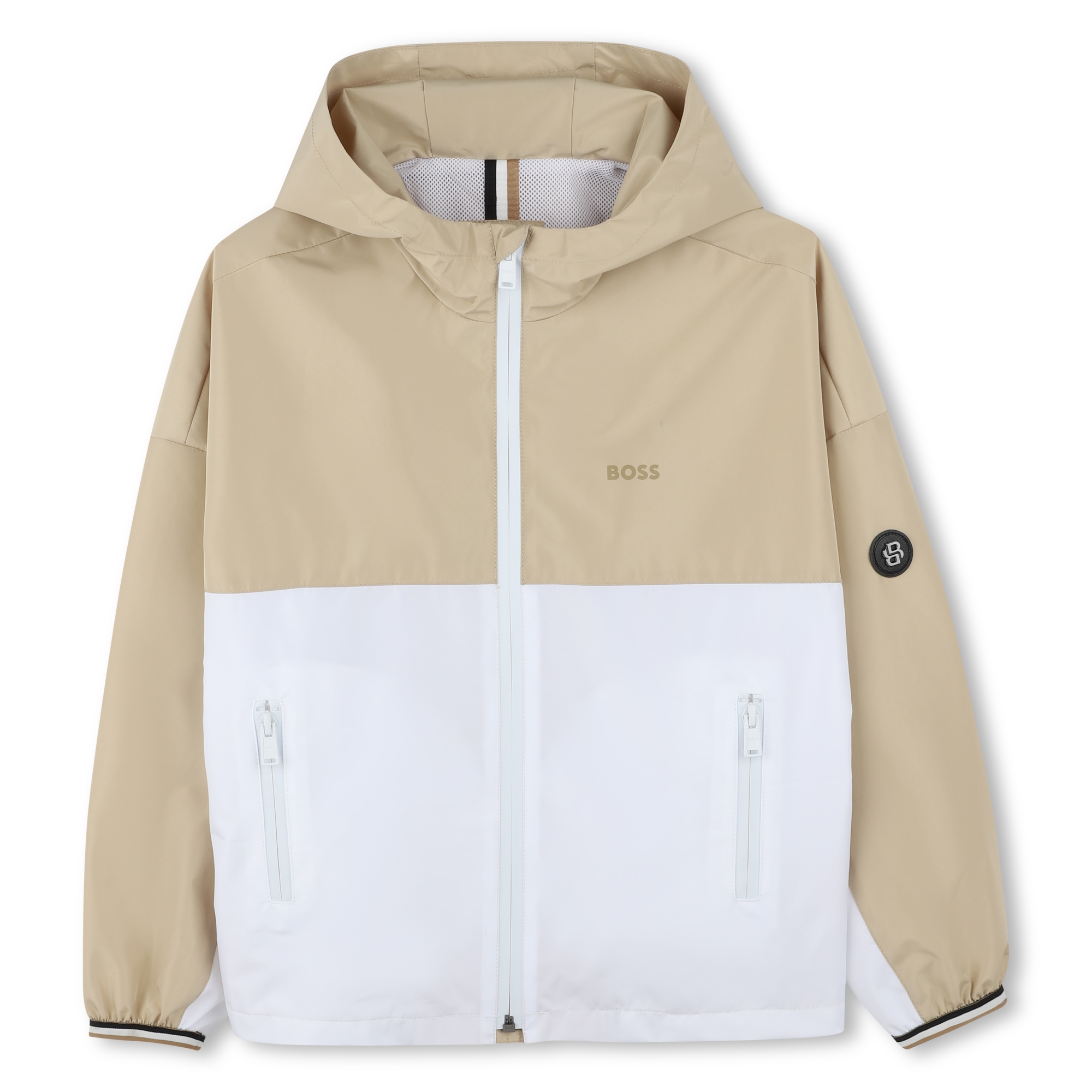 Two-tone hooded windbreaker BOSS for BOY