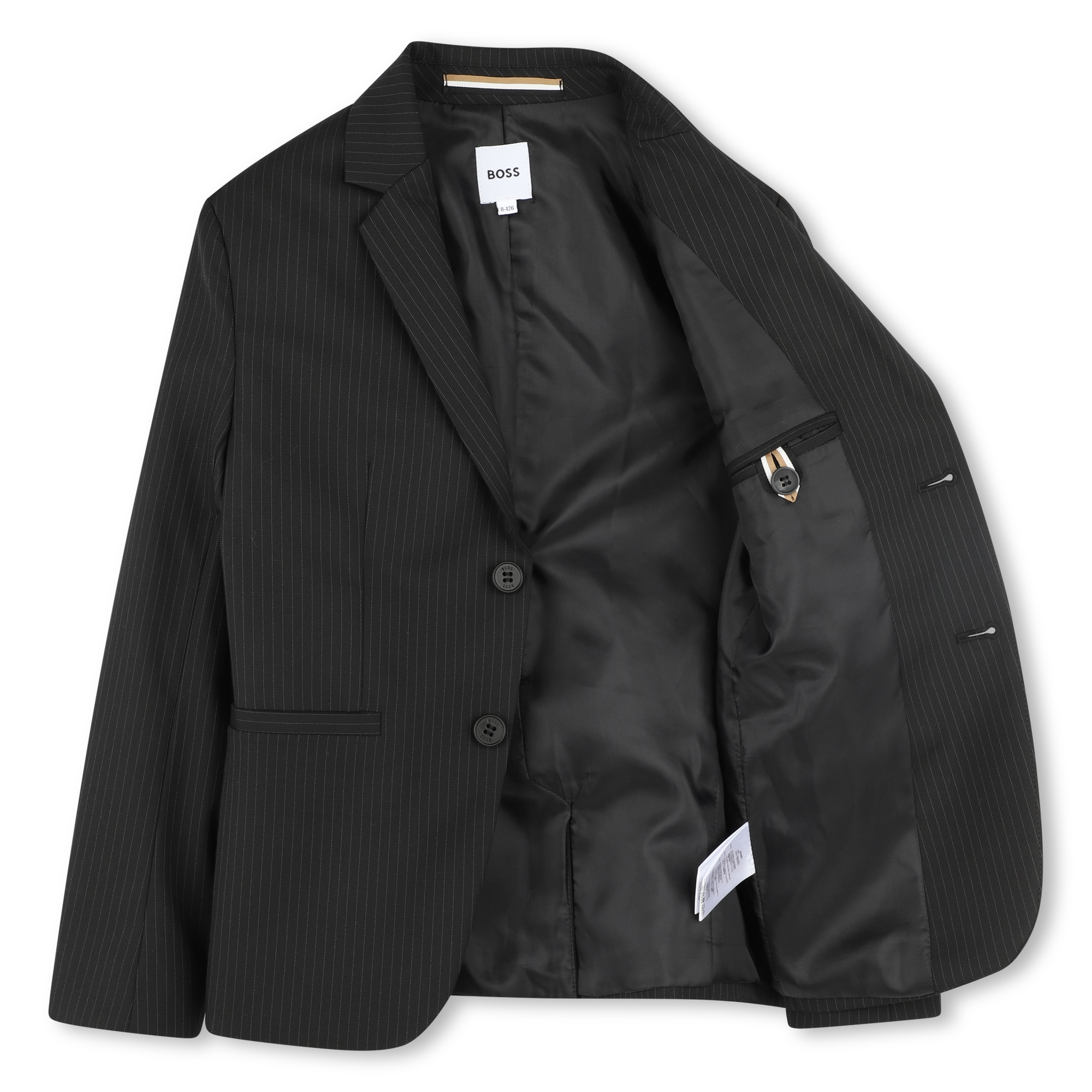 Veste boutonnée à rayures BOSS pour GARCON