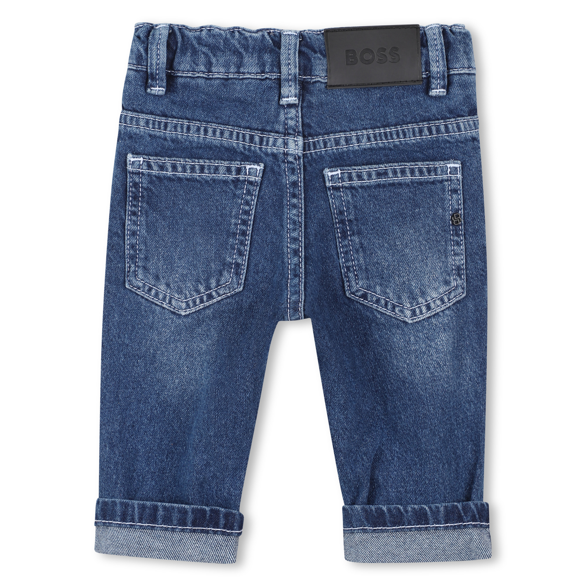 Katoenen 5-pocket-jeans BOSS Voor