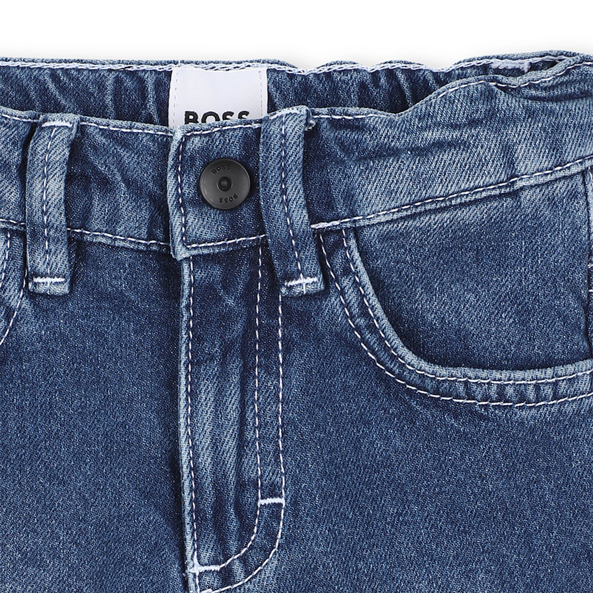 Jeans 5 tasche in cotone BOSS Per RAGAZZO