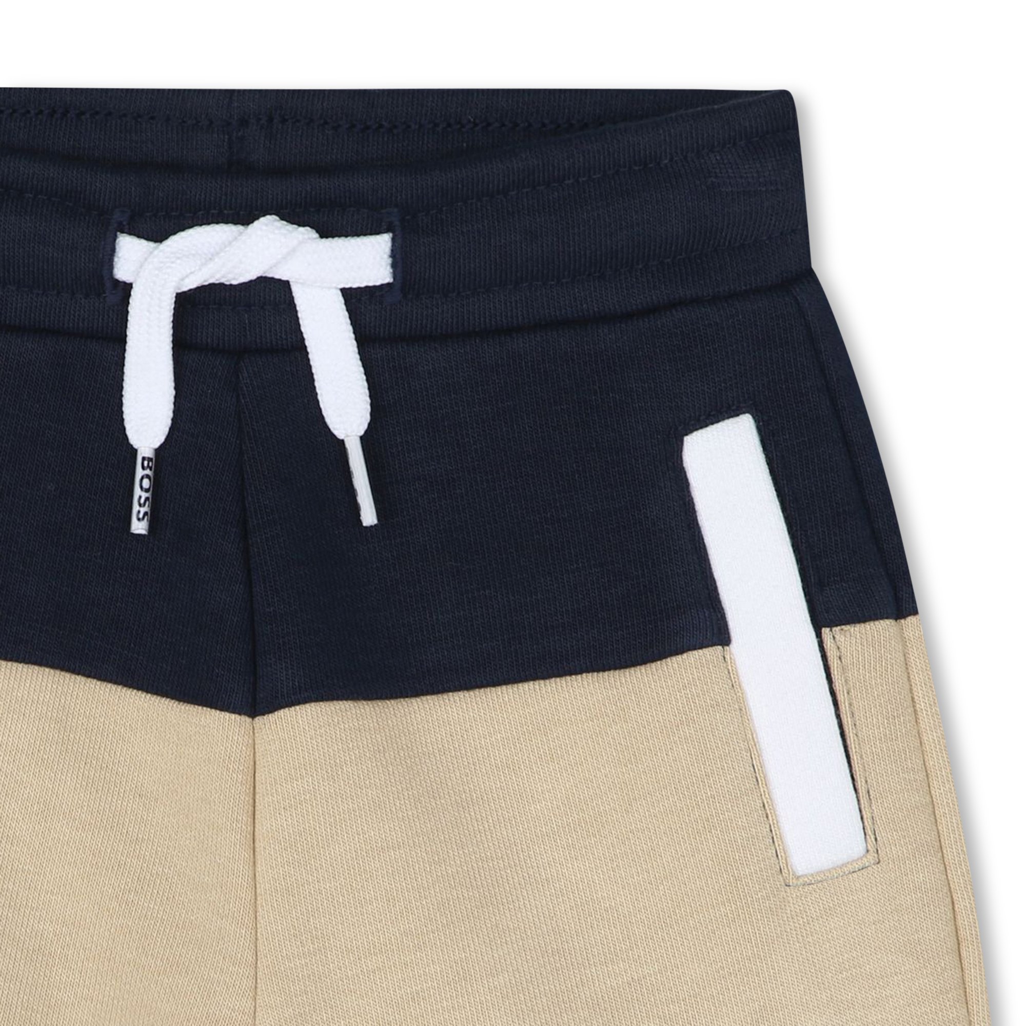 Two-tone fleece shorts BOSS for BOY