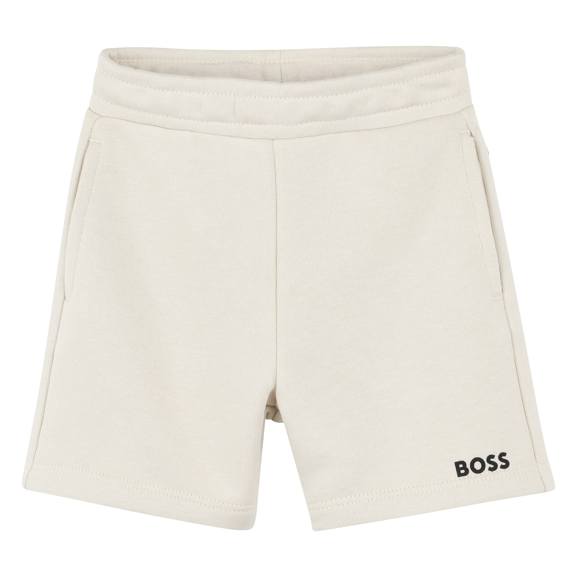 Pantalón corto liso de muletón BOSS para NIÑO