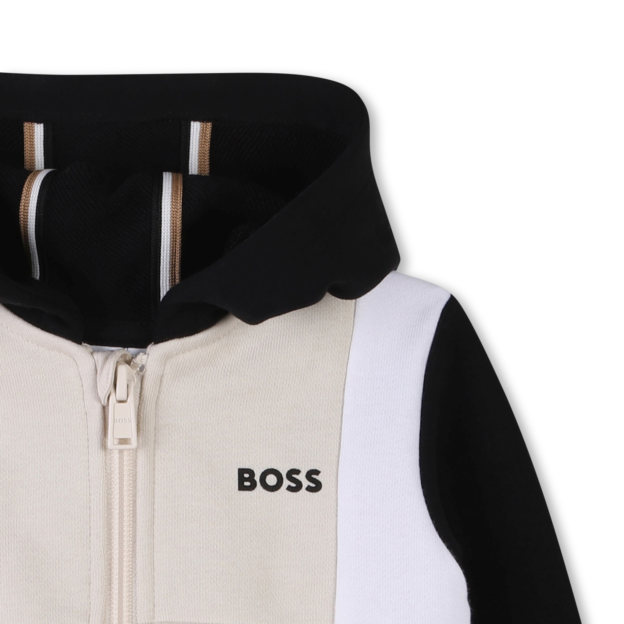 Fleece vest met capuchon BOSS Voor