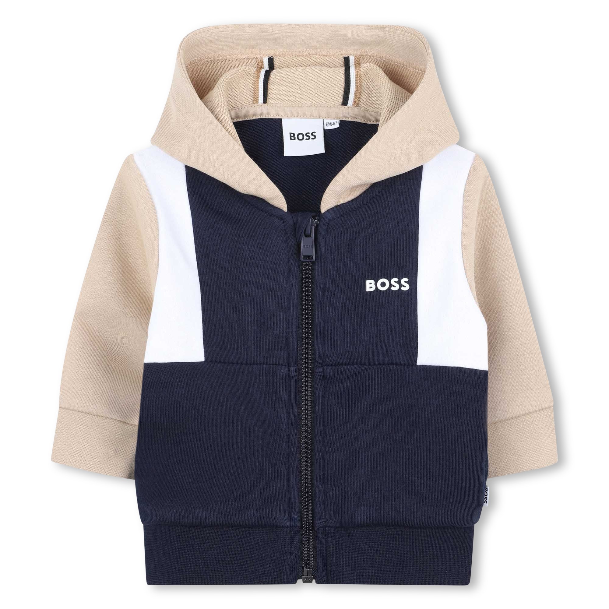 Zipped fleece sweatshirt BOSS for BOY