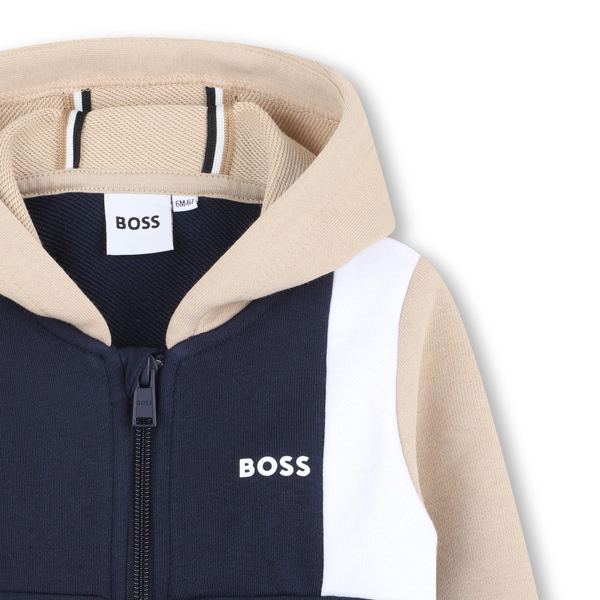 Zipped fleece sweatshirt BOSS for BOY