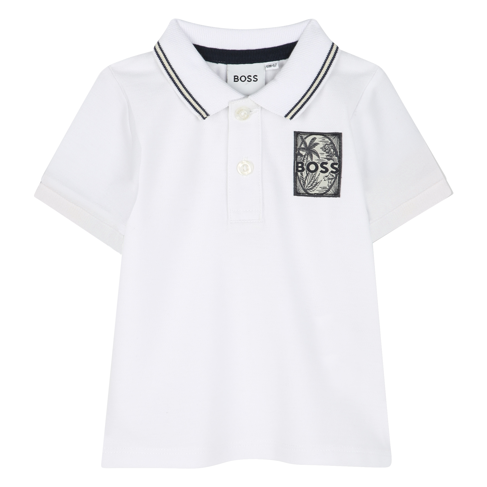 Short-sleeved polo shirt BOSS for BOY