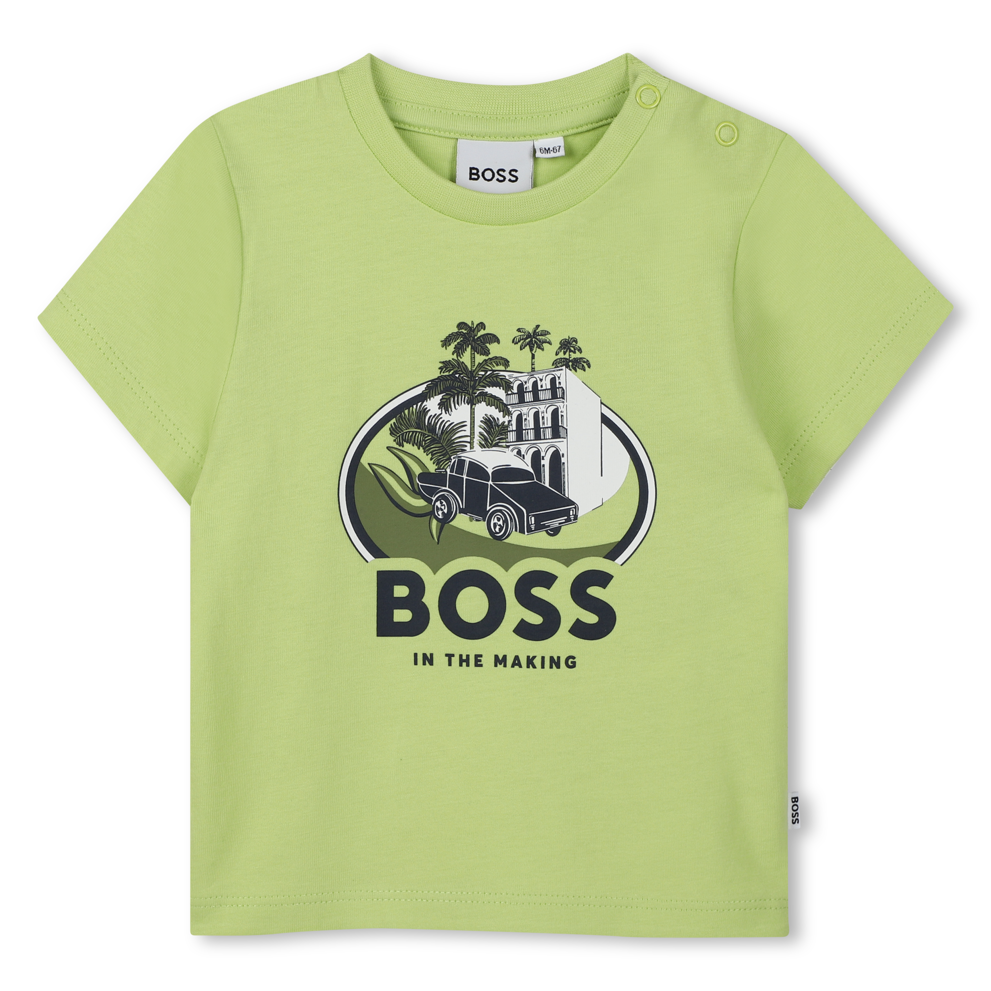 T-shirt met korte mouwen BOSS Voor