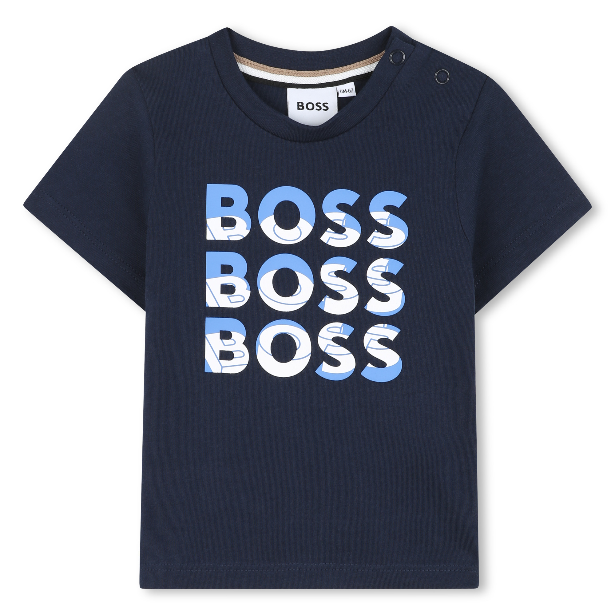 T-shirt met korte mouwen BOSS Voor