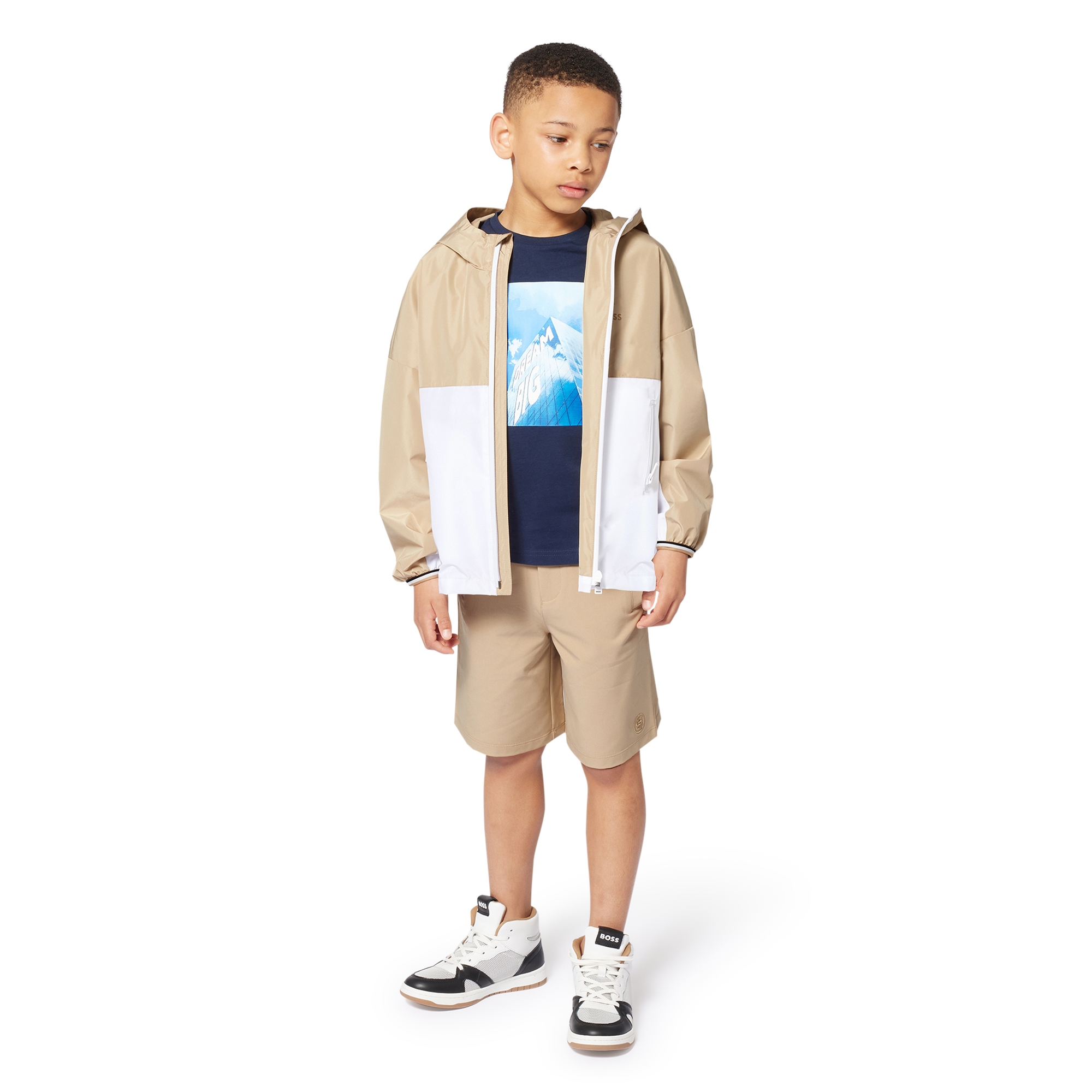 Hooded windbreaker BOSS for BOY