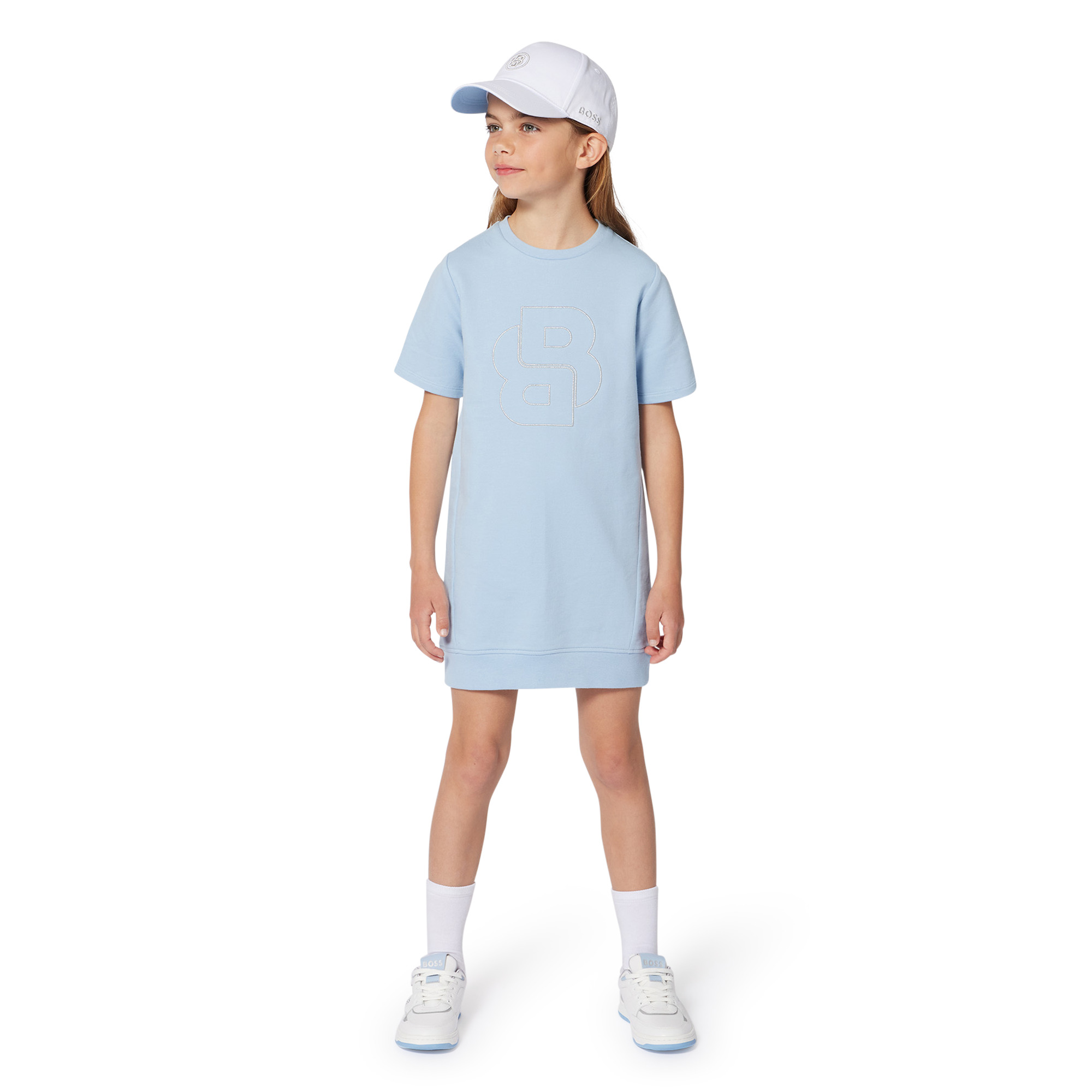 Robe à manches courtes BOSS pour FILLE