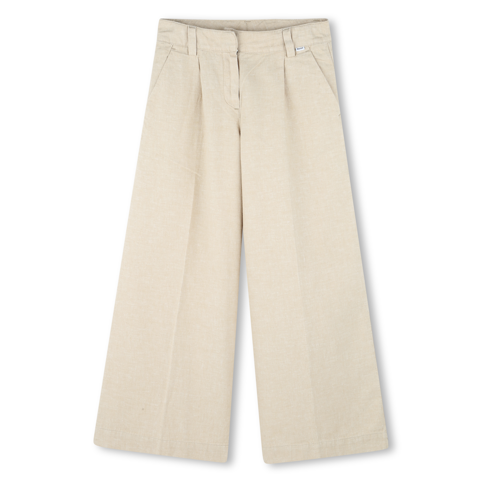 Linen and cotton trousers BOSS for GIRL