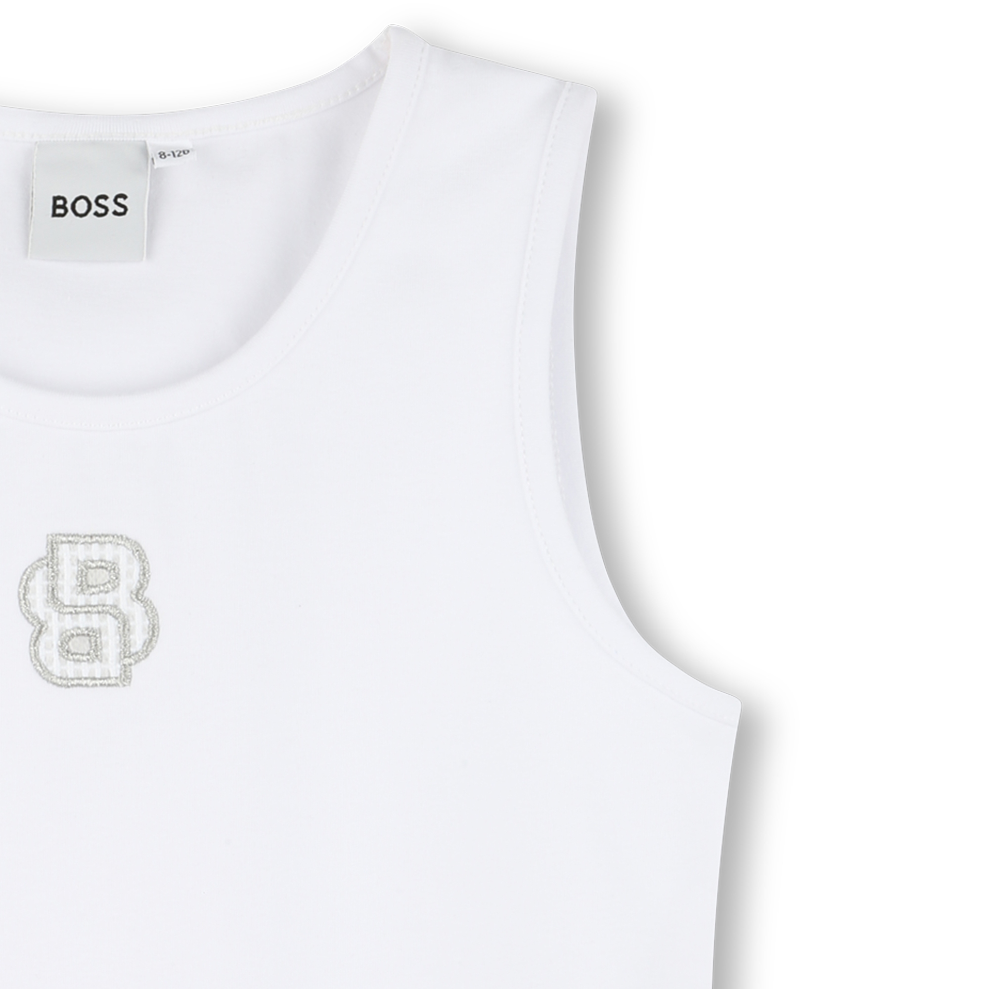 Camiseta sin mangas bordada BOSS para NIÑA