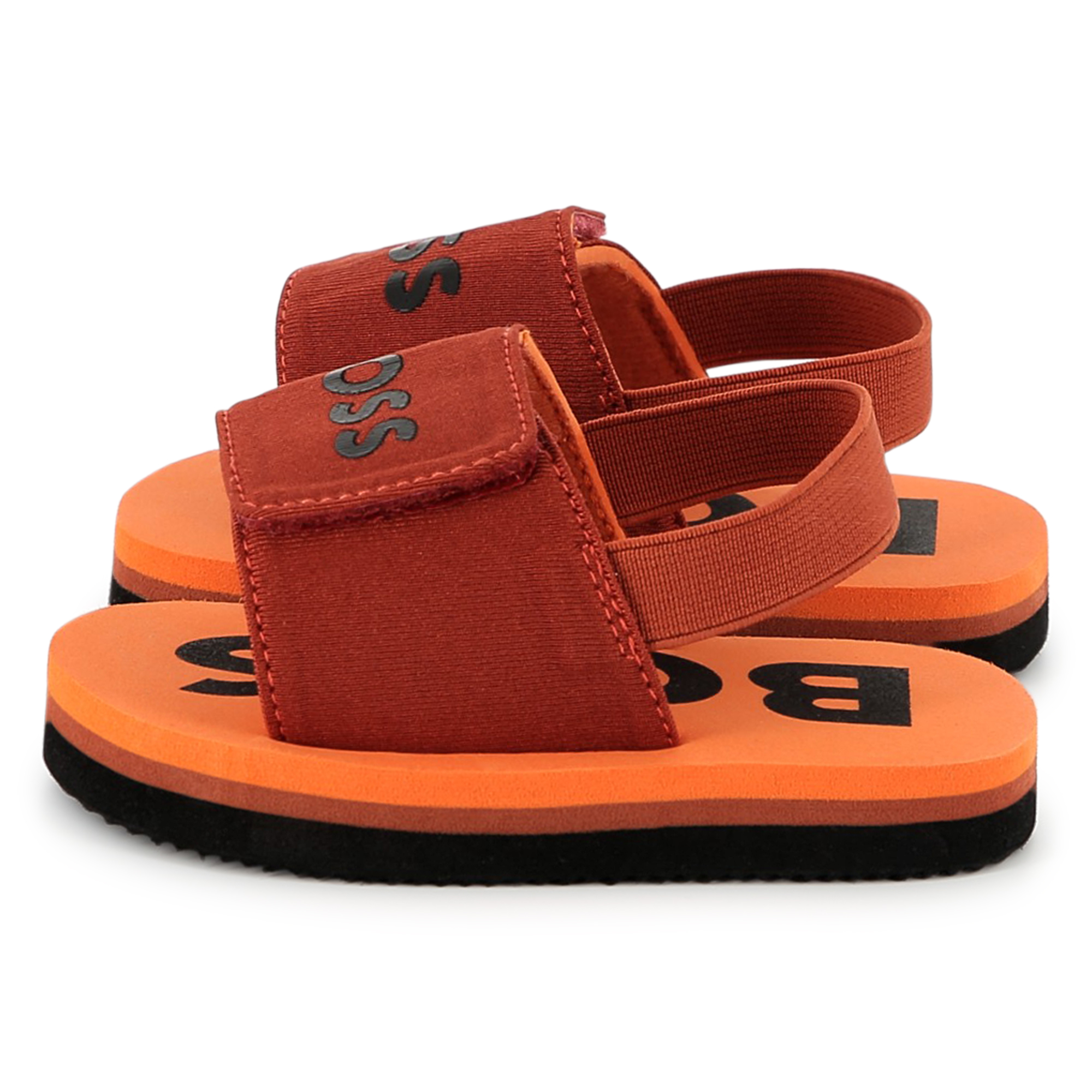 Hook-and-loop flip-flops BOSS for BOY