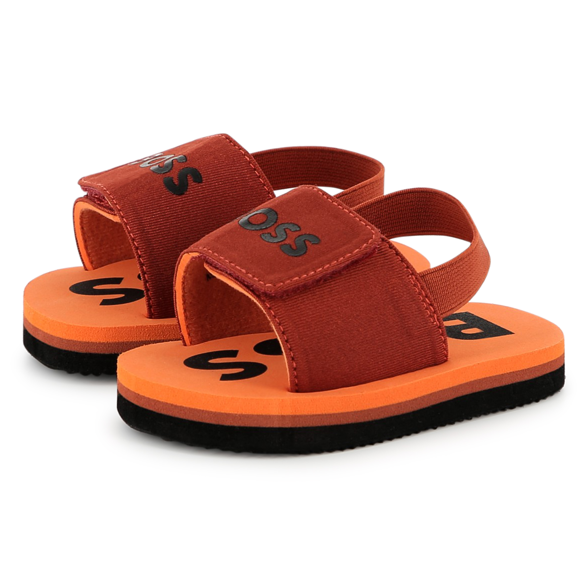 Hook-and-loop flip-flops BOSS for BOY