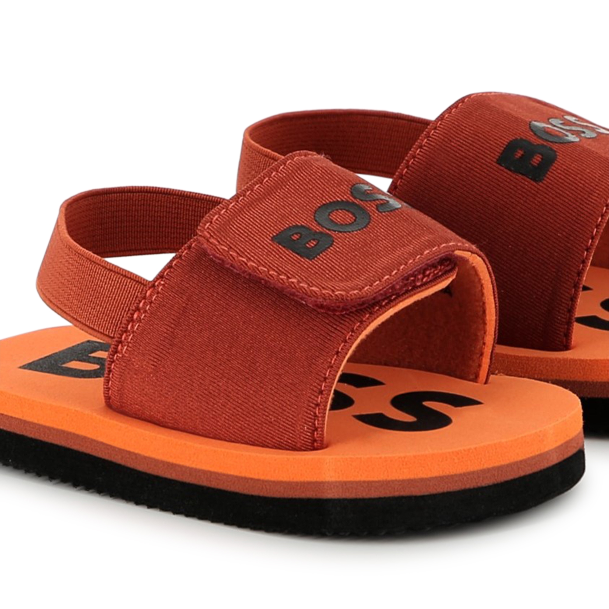 Hook-and-loop flip-flops BOSS for BOY