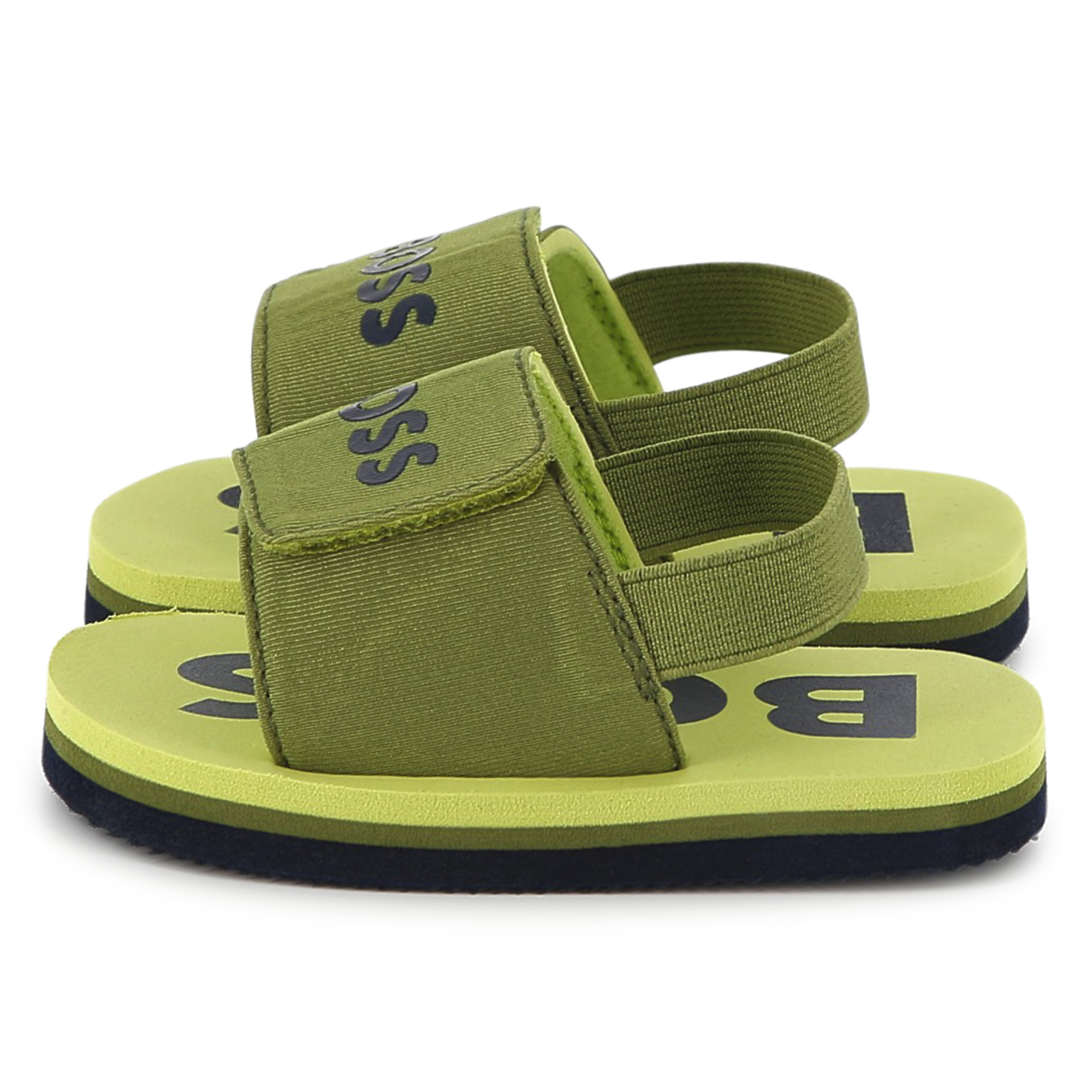 Hook-and-loop flip-flops BOSS for BOY