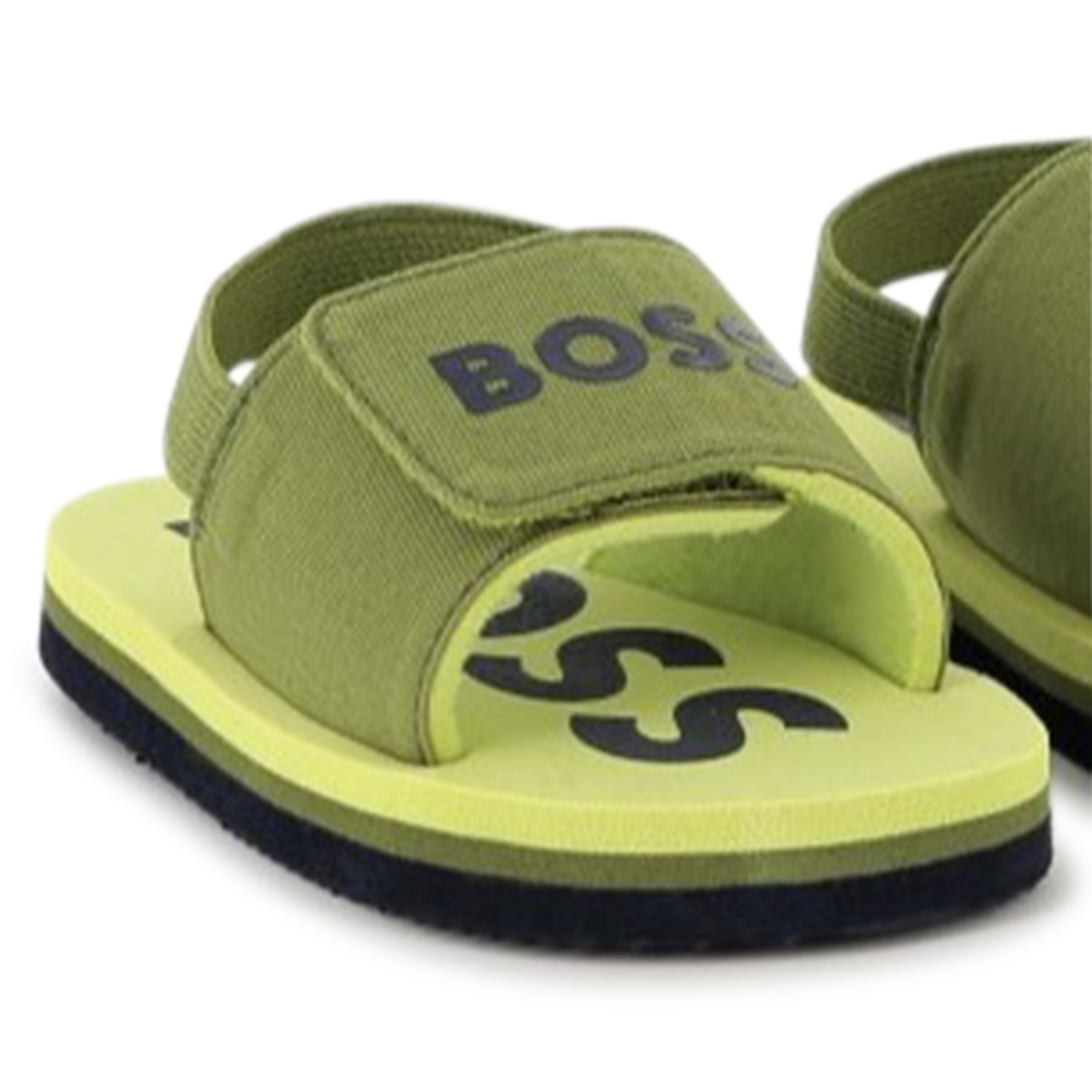 Hook-and-loop flip-flops BOSS for BOY