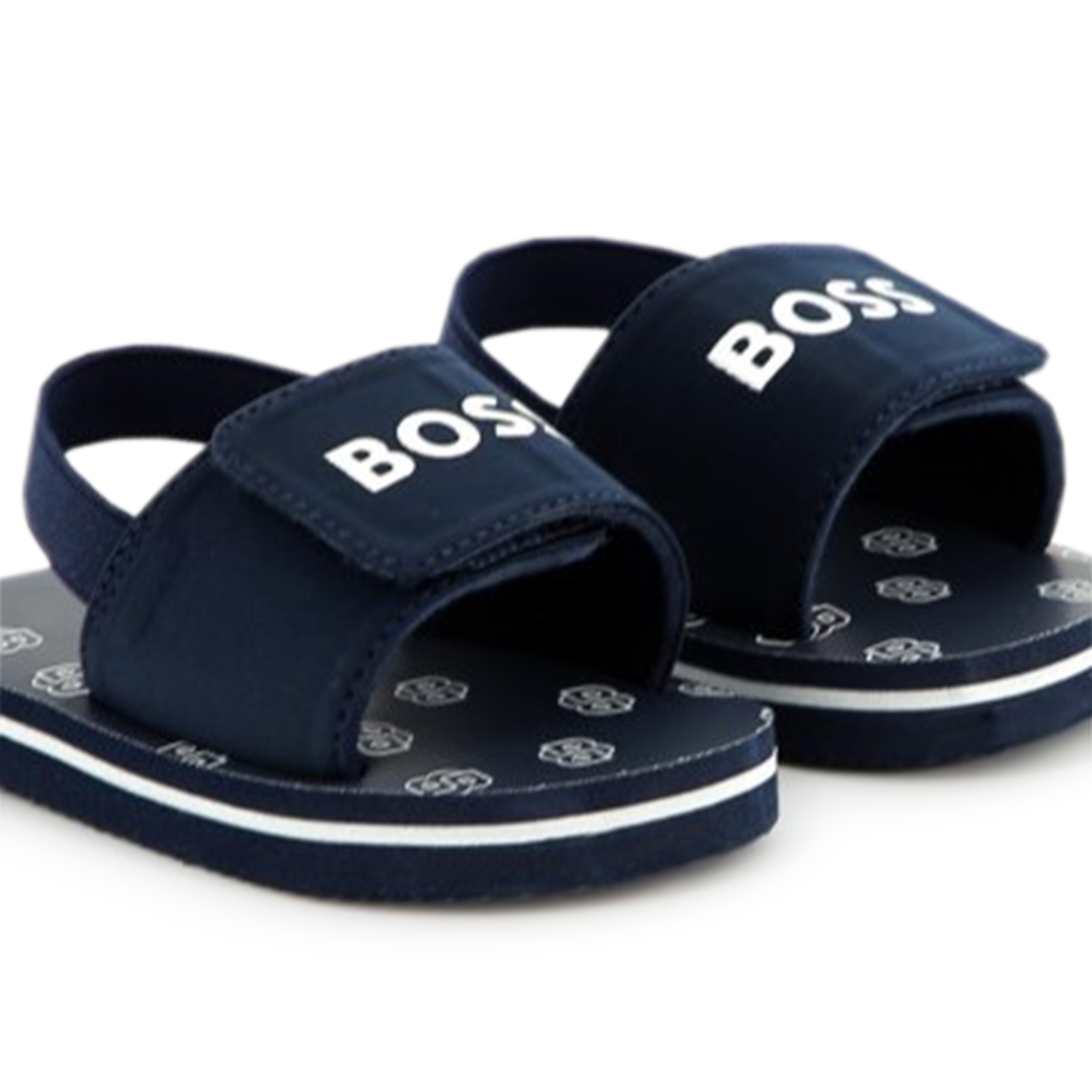 Hook-and-loop flip-flops BOSS for BOY