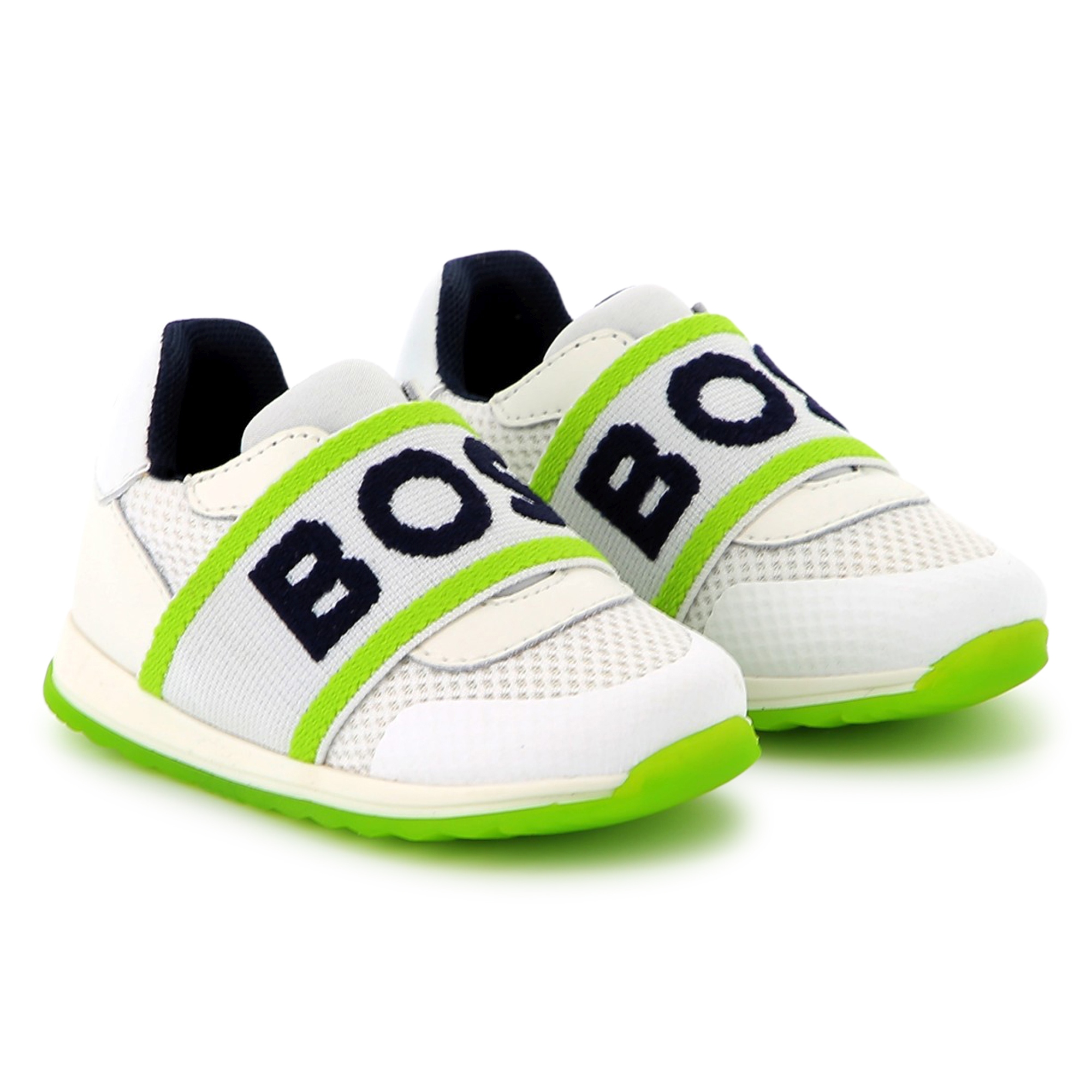 Zapatillas de cuero y malla BOSS para NIÑO