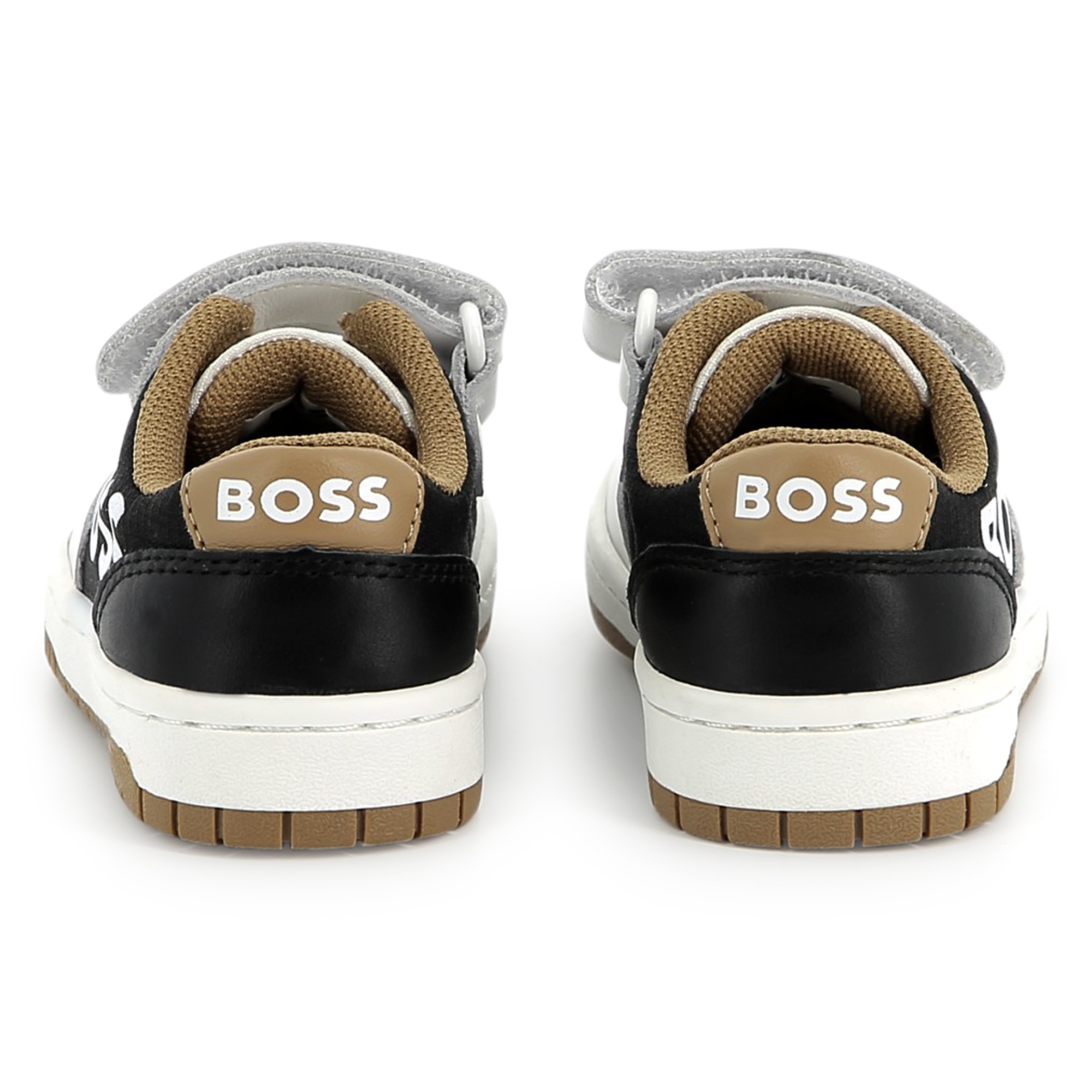 Leather lace-up trainers BOSS for BOY