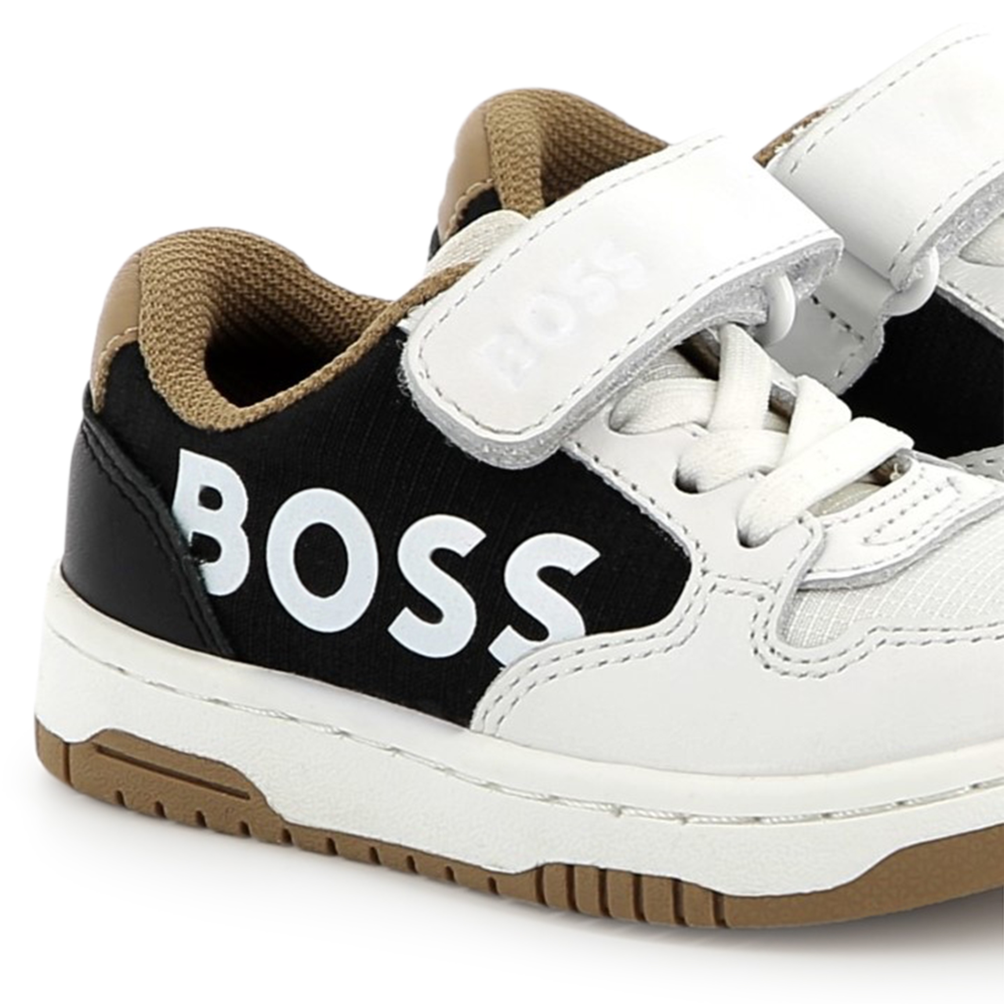 Leather lace-up trainers BOSS for BOY