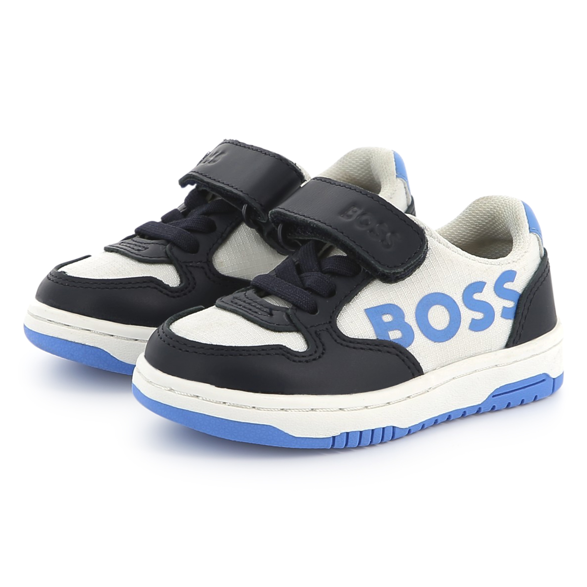 Leather lace-up trainers BOSS for BOY