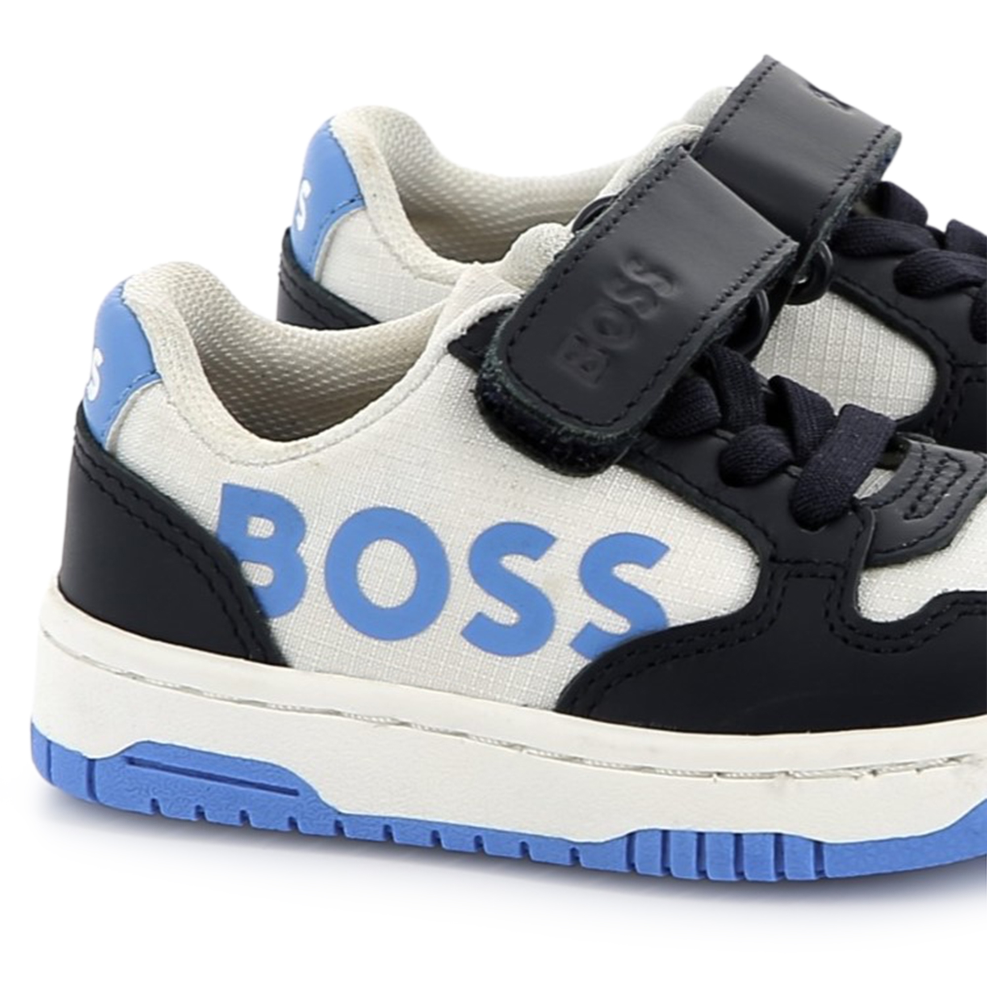 Leather lace-up trainers BOSS for BOY