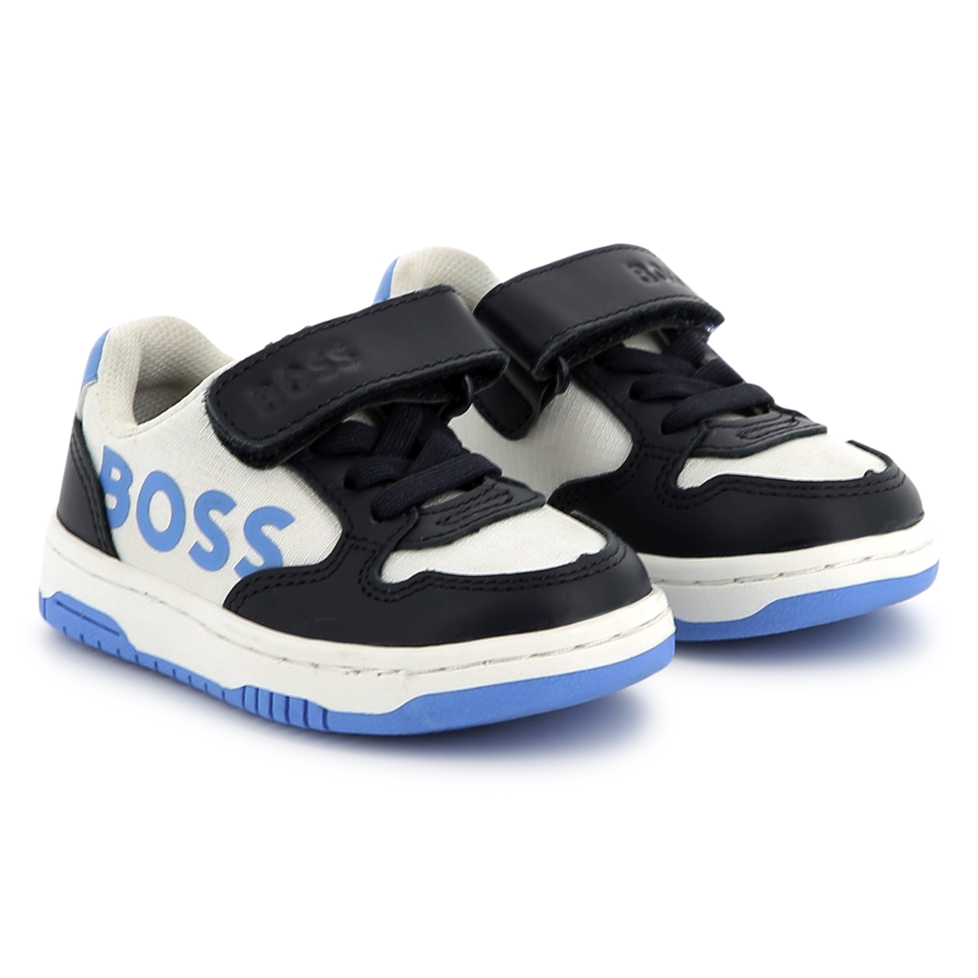 Leather lace-up trainers BOSS for BOY