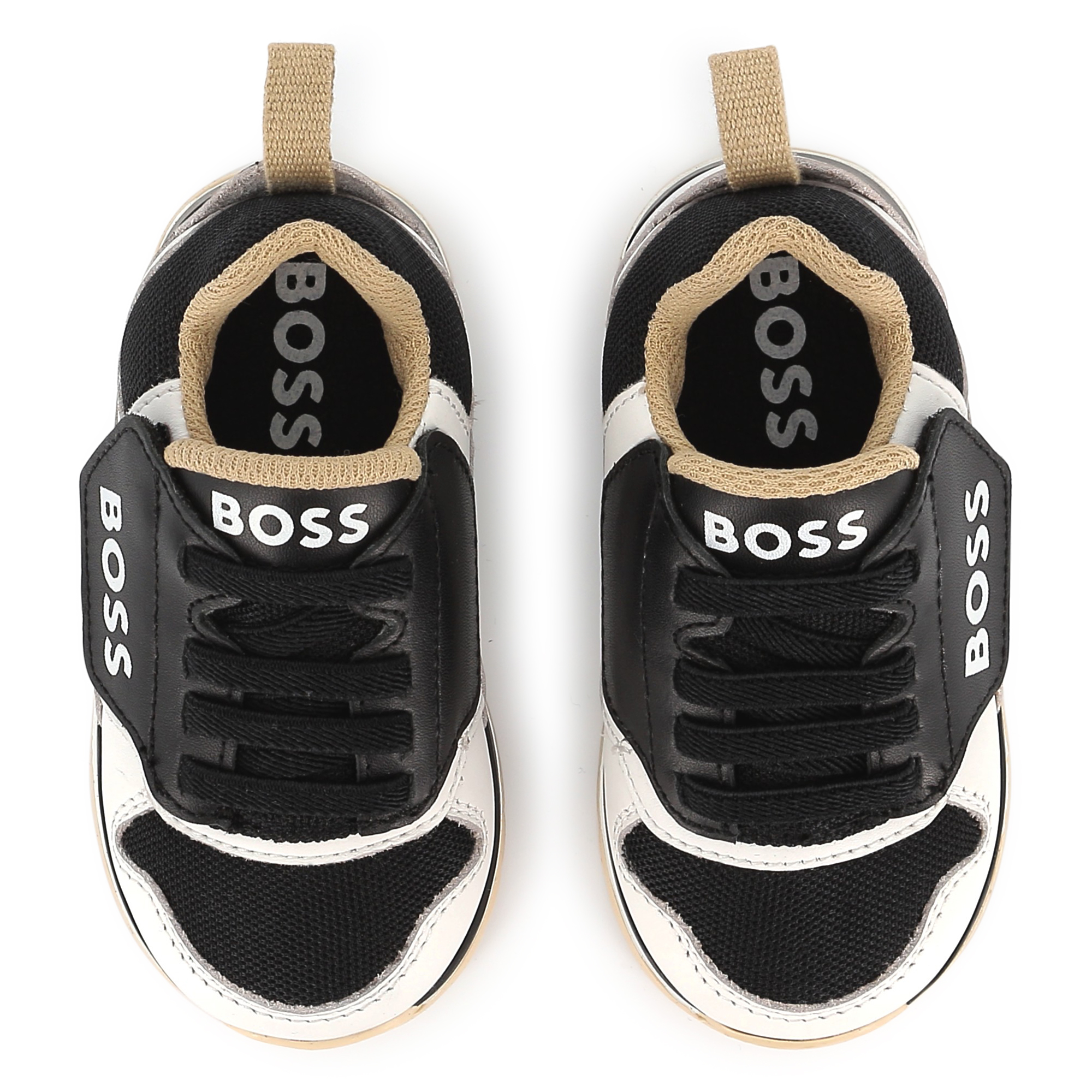 Lace-up leather trainers BOSS for BOY