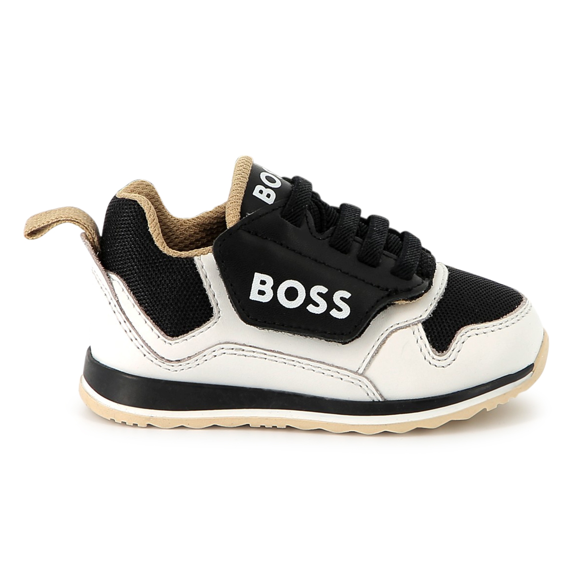 Lace-up leather trainers BOSS for BOY