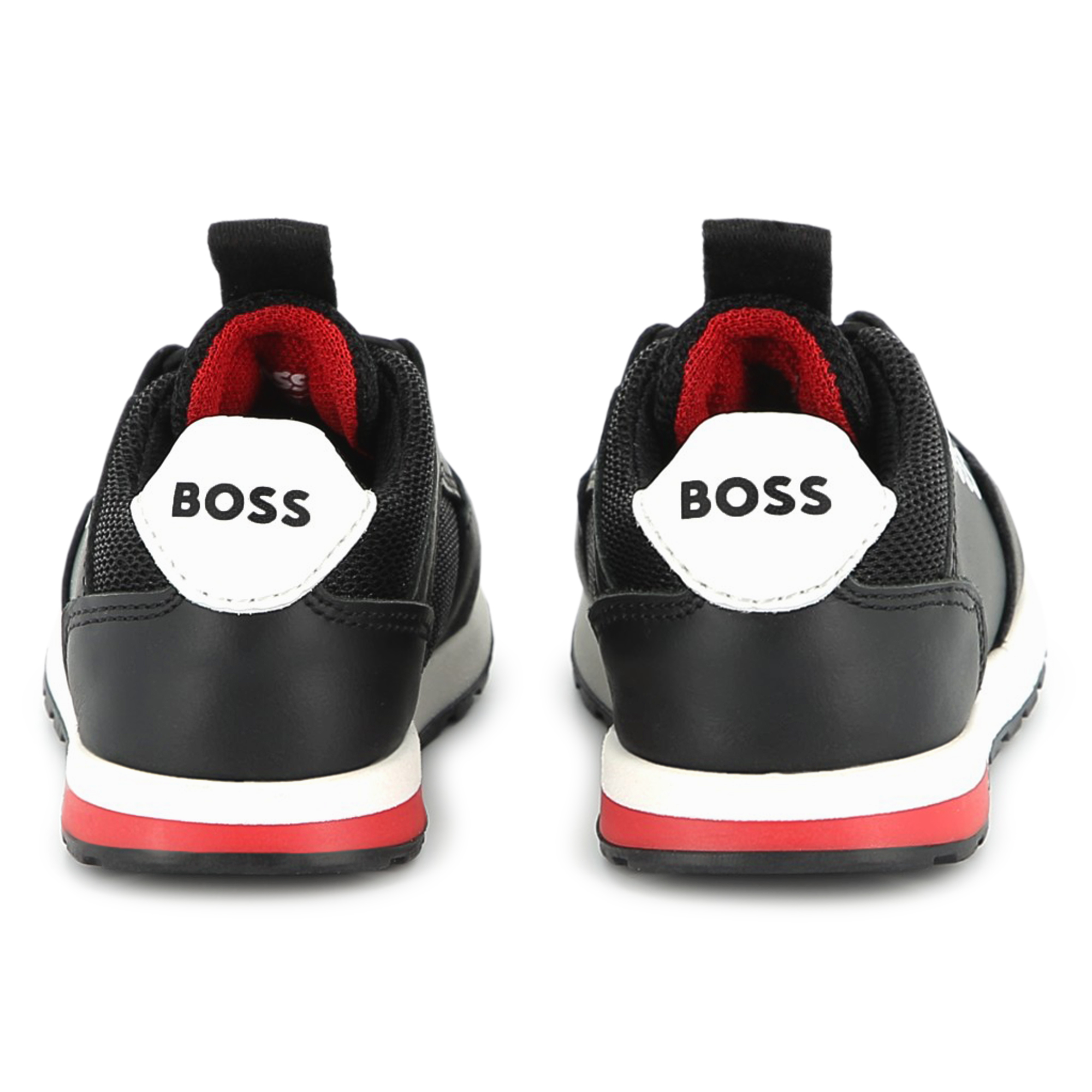 Lace-up leather trainers BOSS for BOY