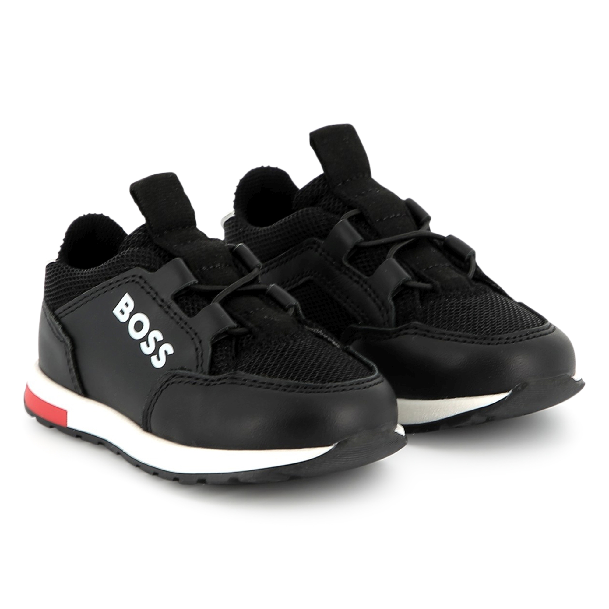 Lace-up leather trainers BOSS for BOY