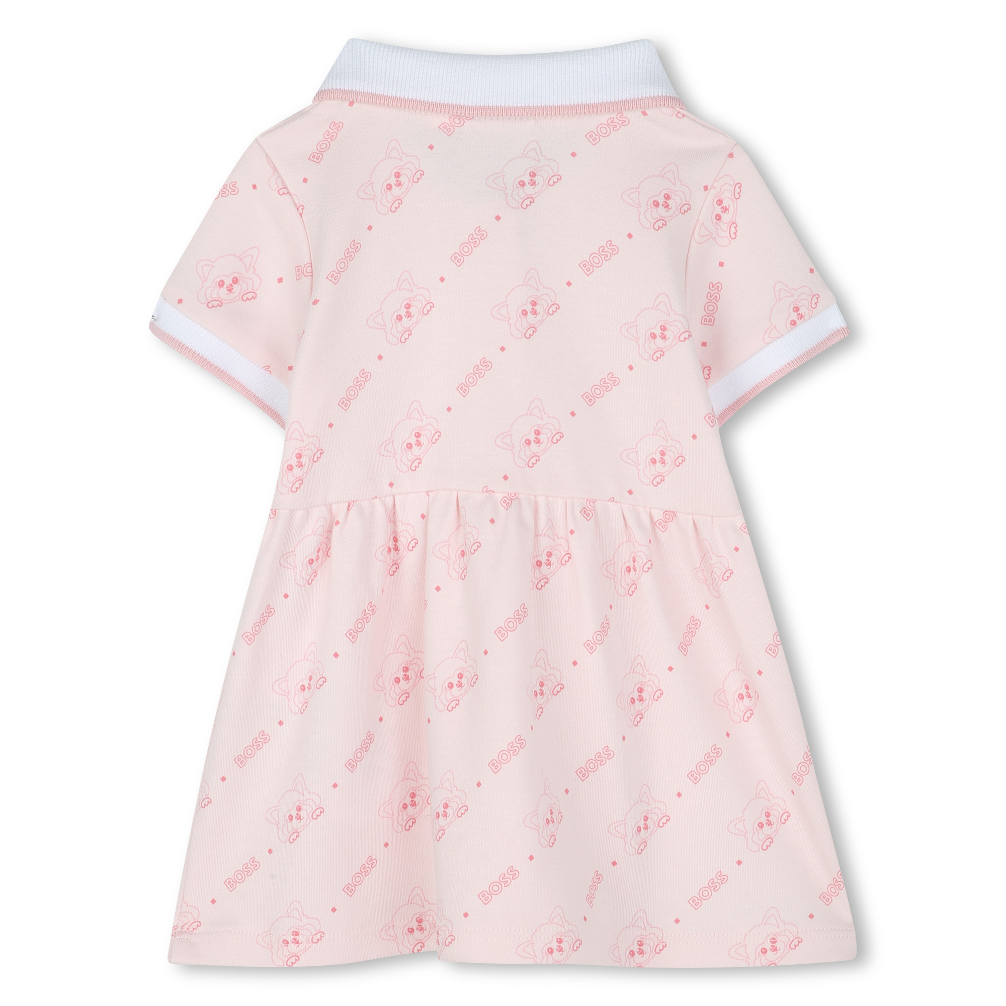 Robe imprimée à col polo BOSS pour FILLE