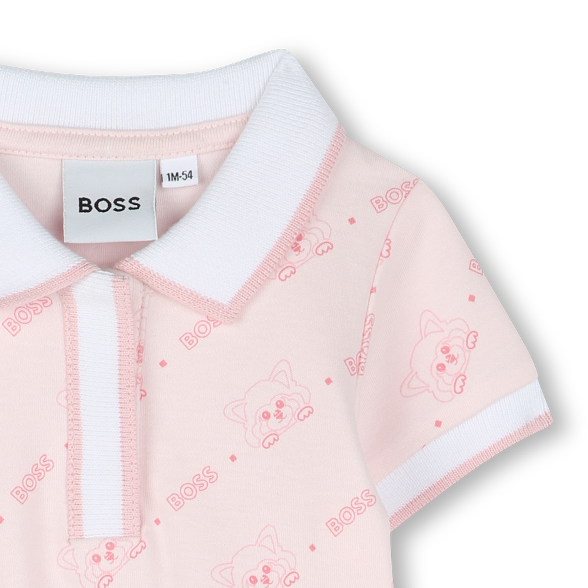 Printed polo-neck dress BOSS for GIRL