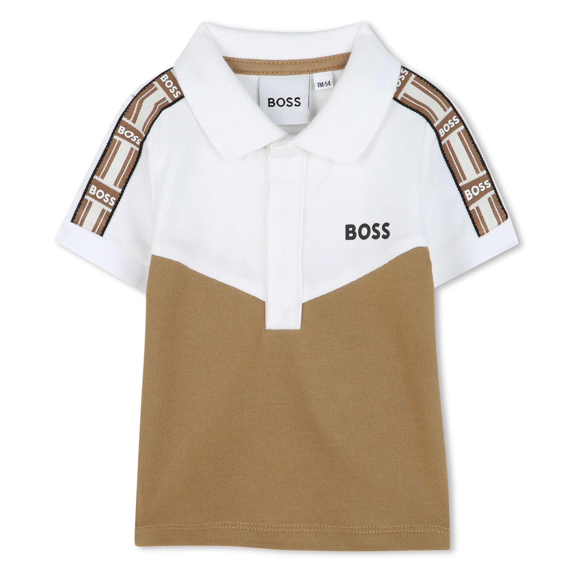 Polo con trenzado en la manga BOSS para NIÑO