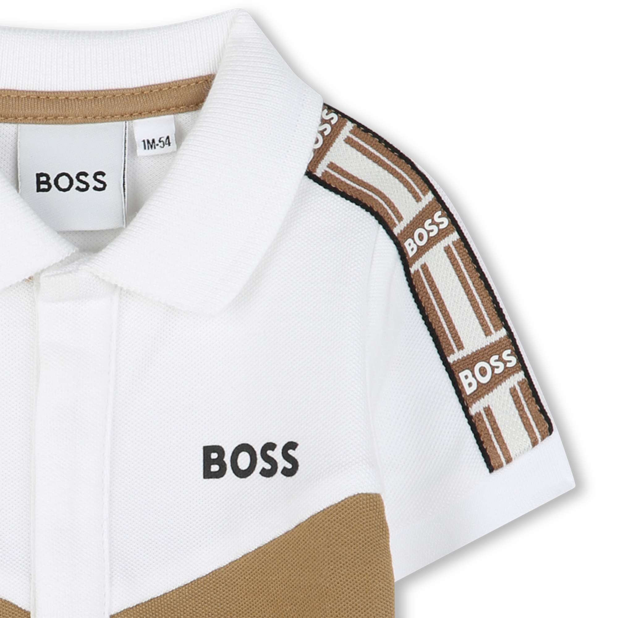 Polo shirt with sleeve trim BOSS for BOY