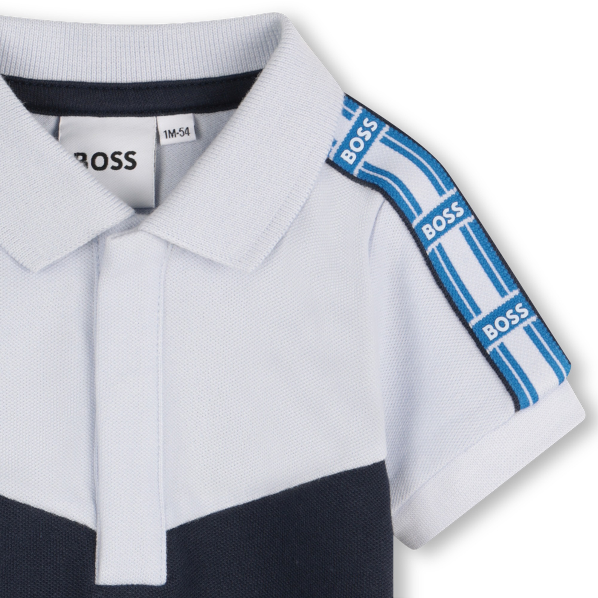 Polo shirt with sleeve trim BOSS for BOY