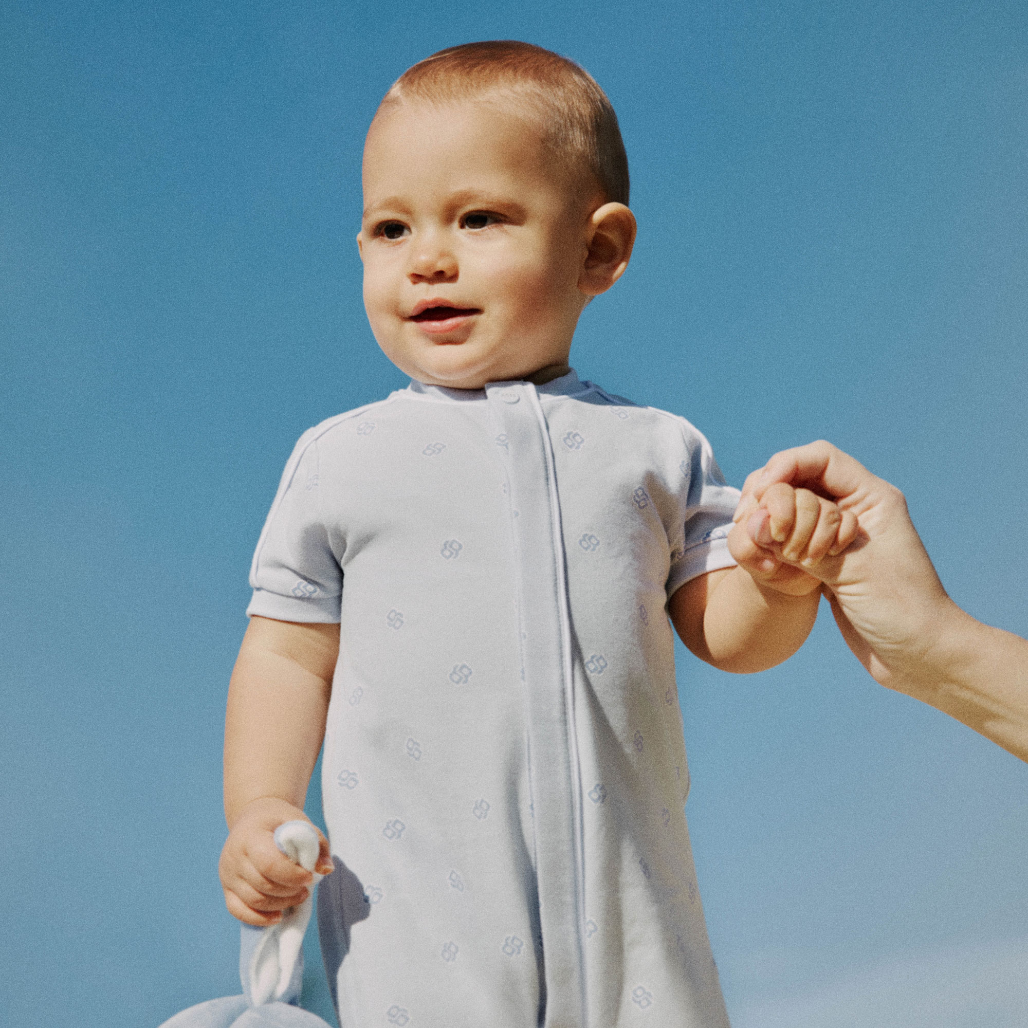 Printed short romper BOSS for BOY