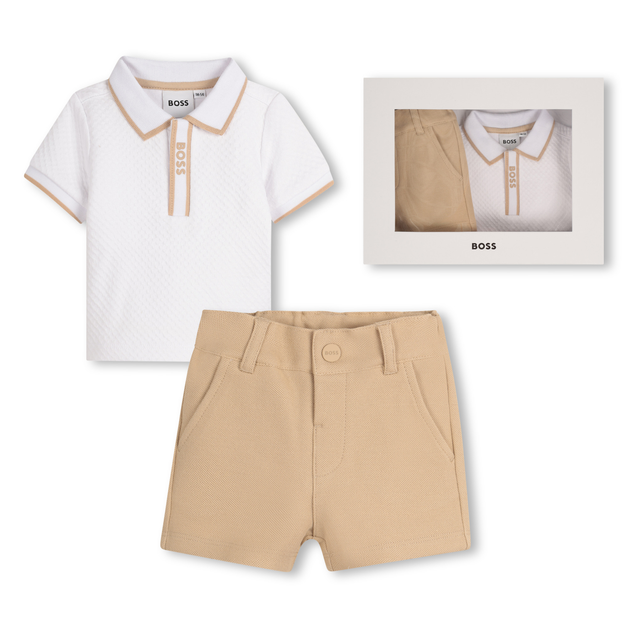 Polo shirt and shorts set BOSS for BOY