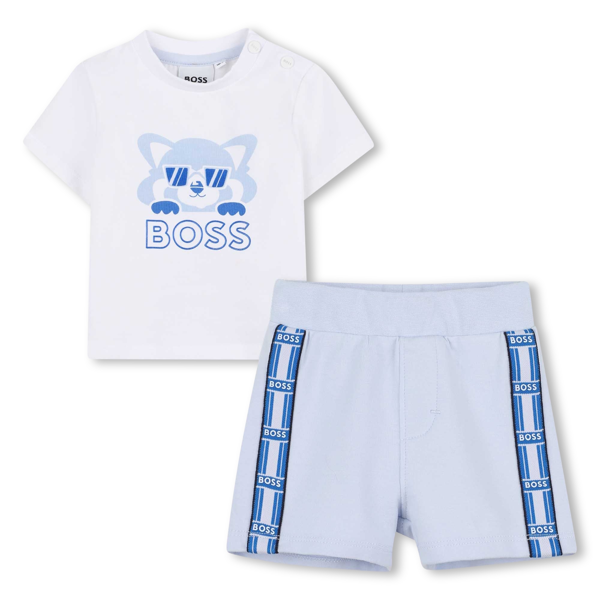 Printed T-shirt and shorts BOSS for BOY