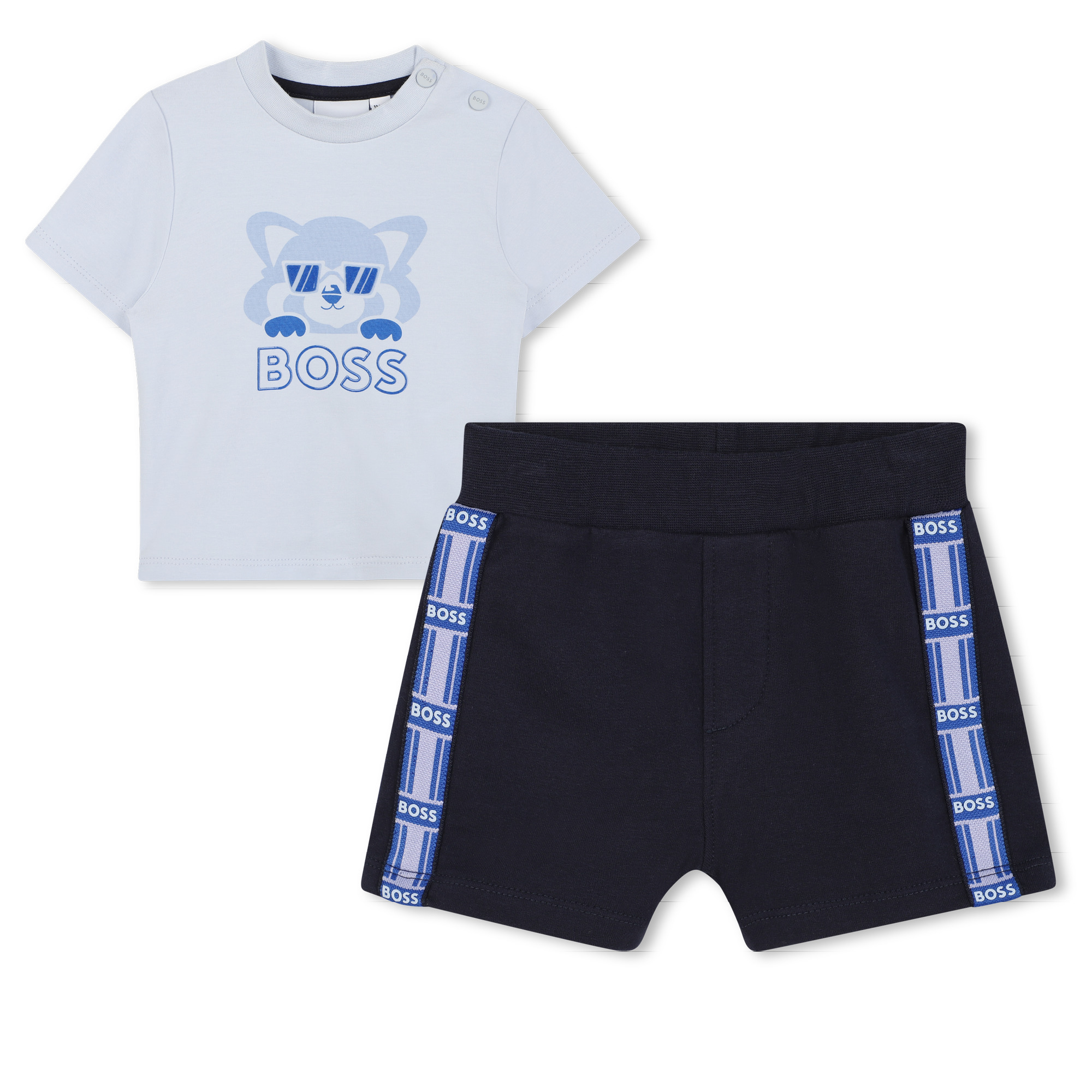 T-shirt con stampa e shorts BOSS Per RAGAZZO