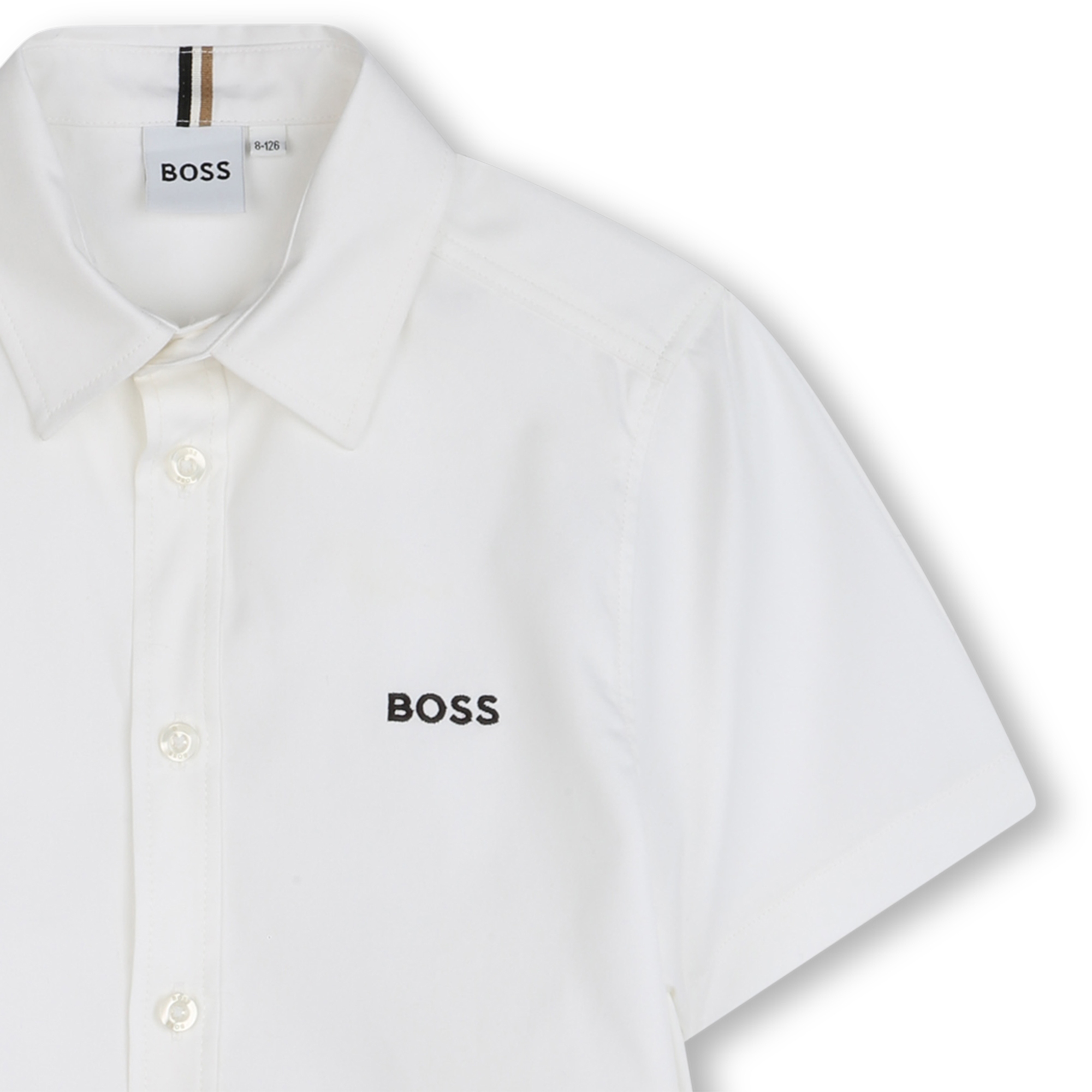 Chemise droite en coton BOSS pour GARCON