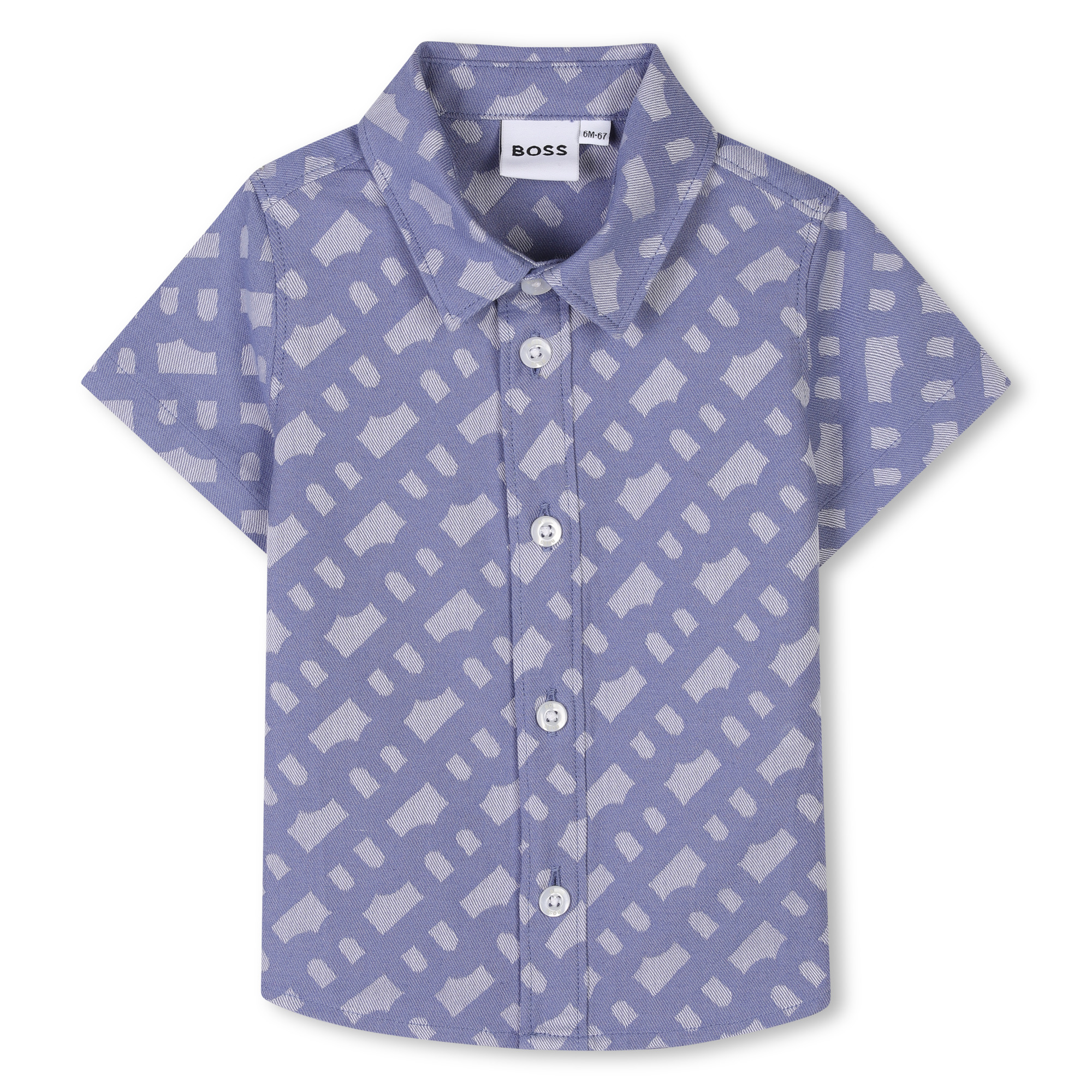 Short-sleeved cotton shirt BOSS for BOY