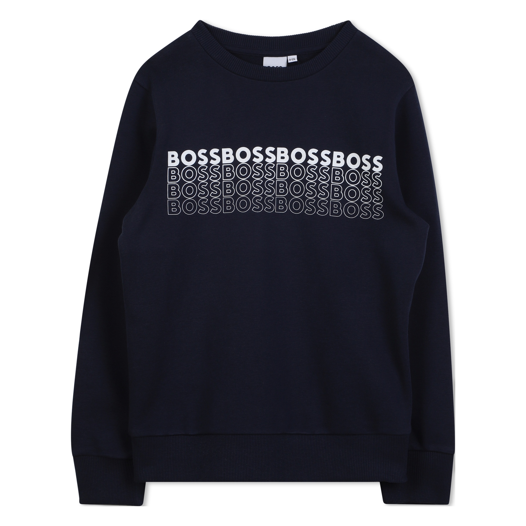 Sweat-shirt molletonné imprimé BOSS pour GARCON