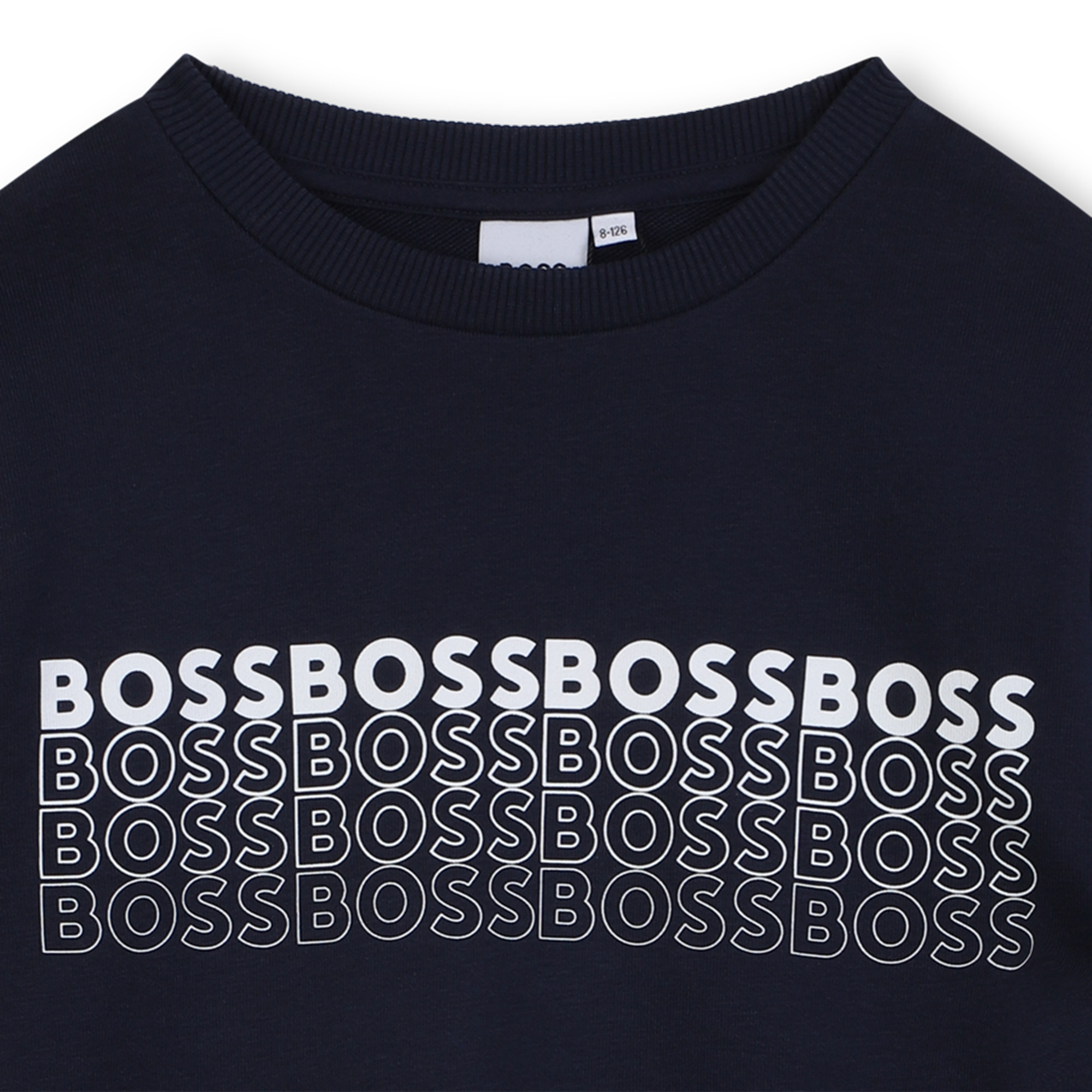 Sweat-shirt molletonné imprimé BOSS pour GARCON