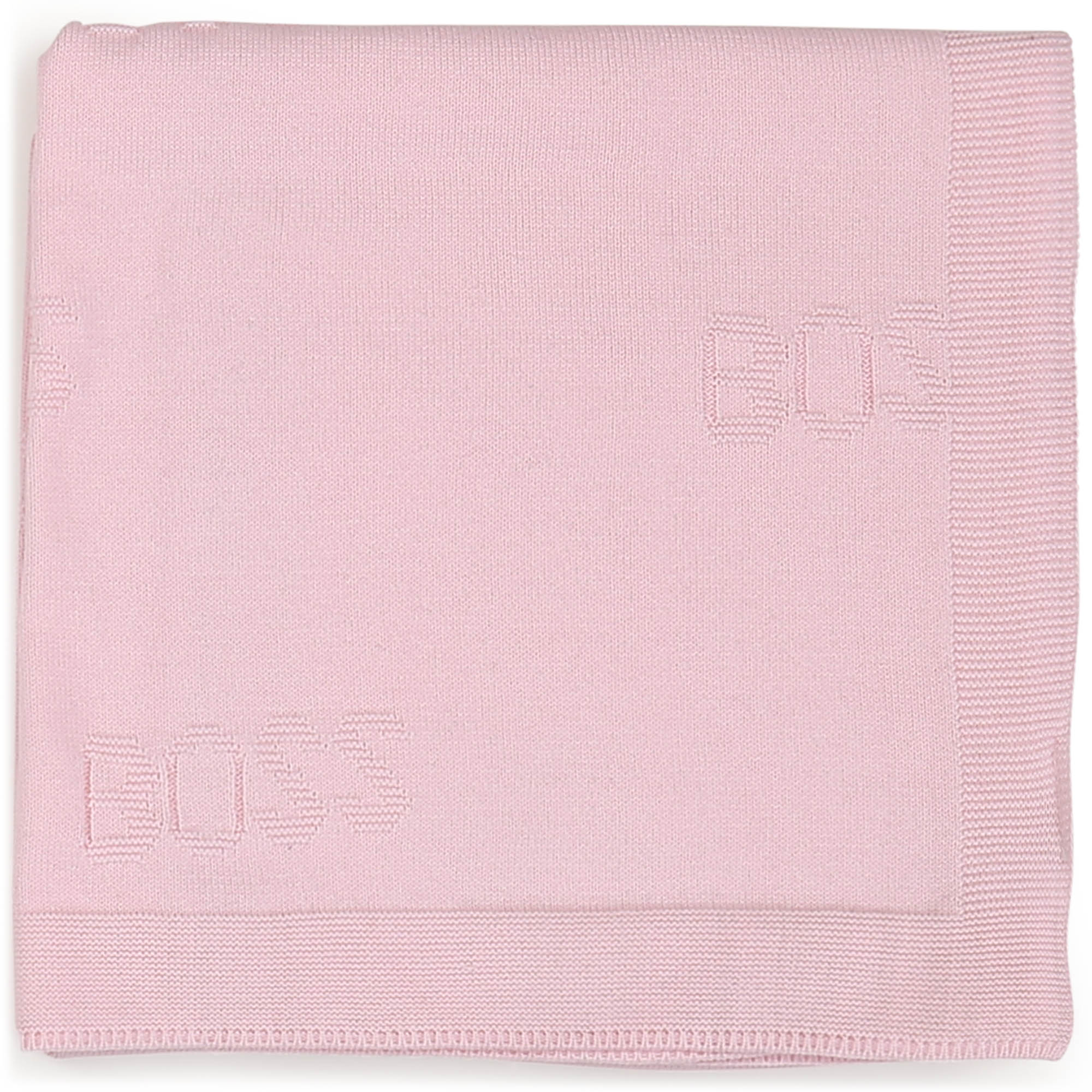 Knitted cotton blanket BOSS for UNISEX
