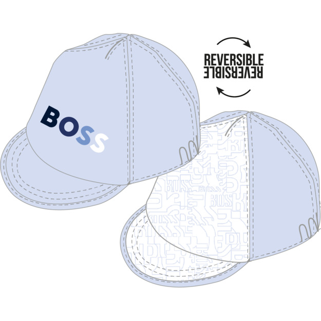 Cappello reversibile in cotone BOSS Per RAGAZZO