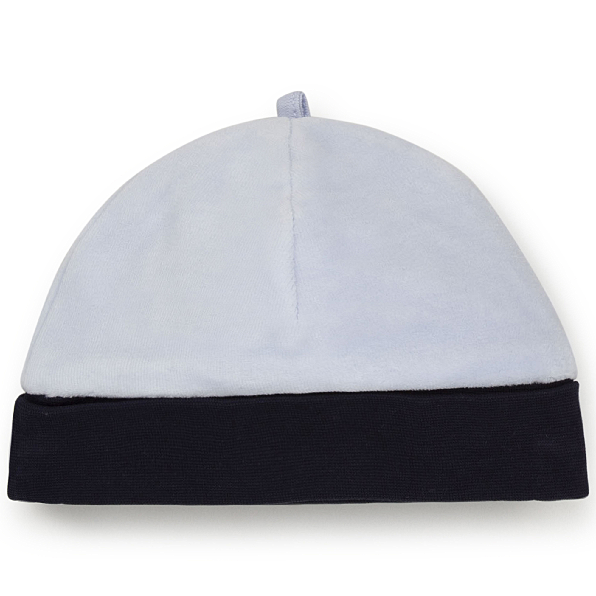 Velvet hat for newborn baby BOSS for BOY