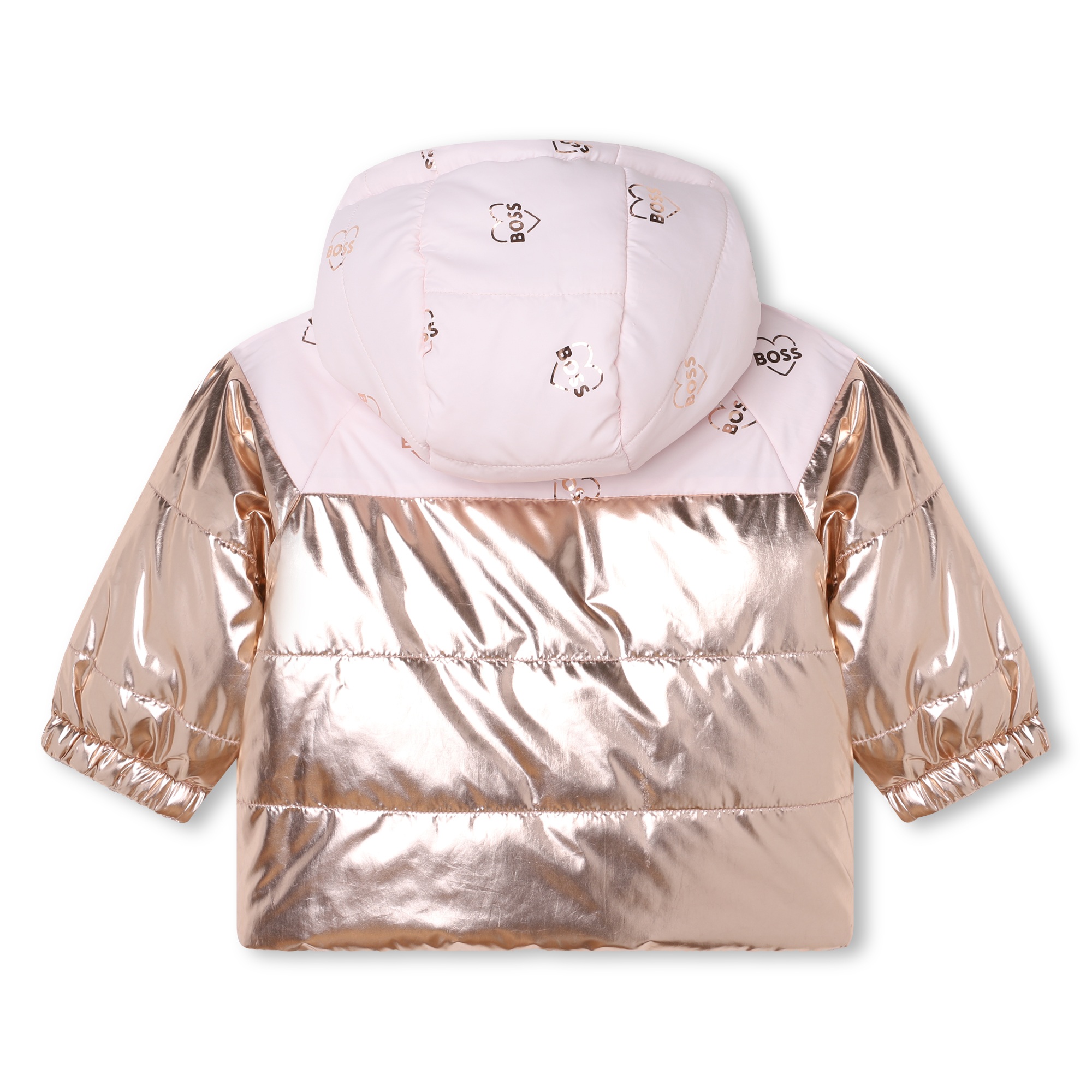 Reversible hooded padded coat BOSS for GIRL